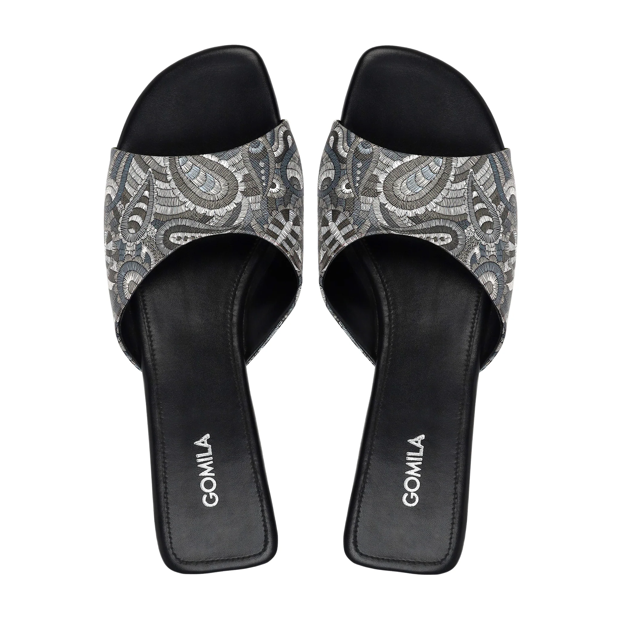 Nivra - Women's Black and Grey Slipper - Image 3