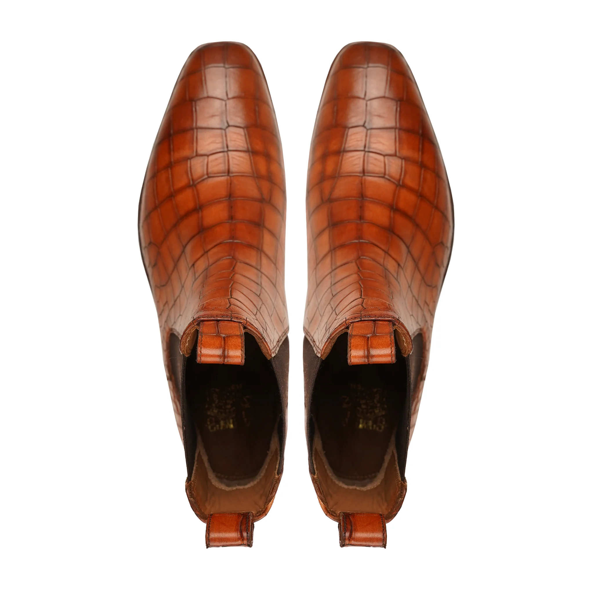 Niya - Men's Burnished Tan Calf Leather Chelsea Boot - Image 3