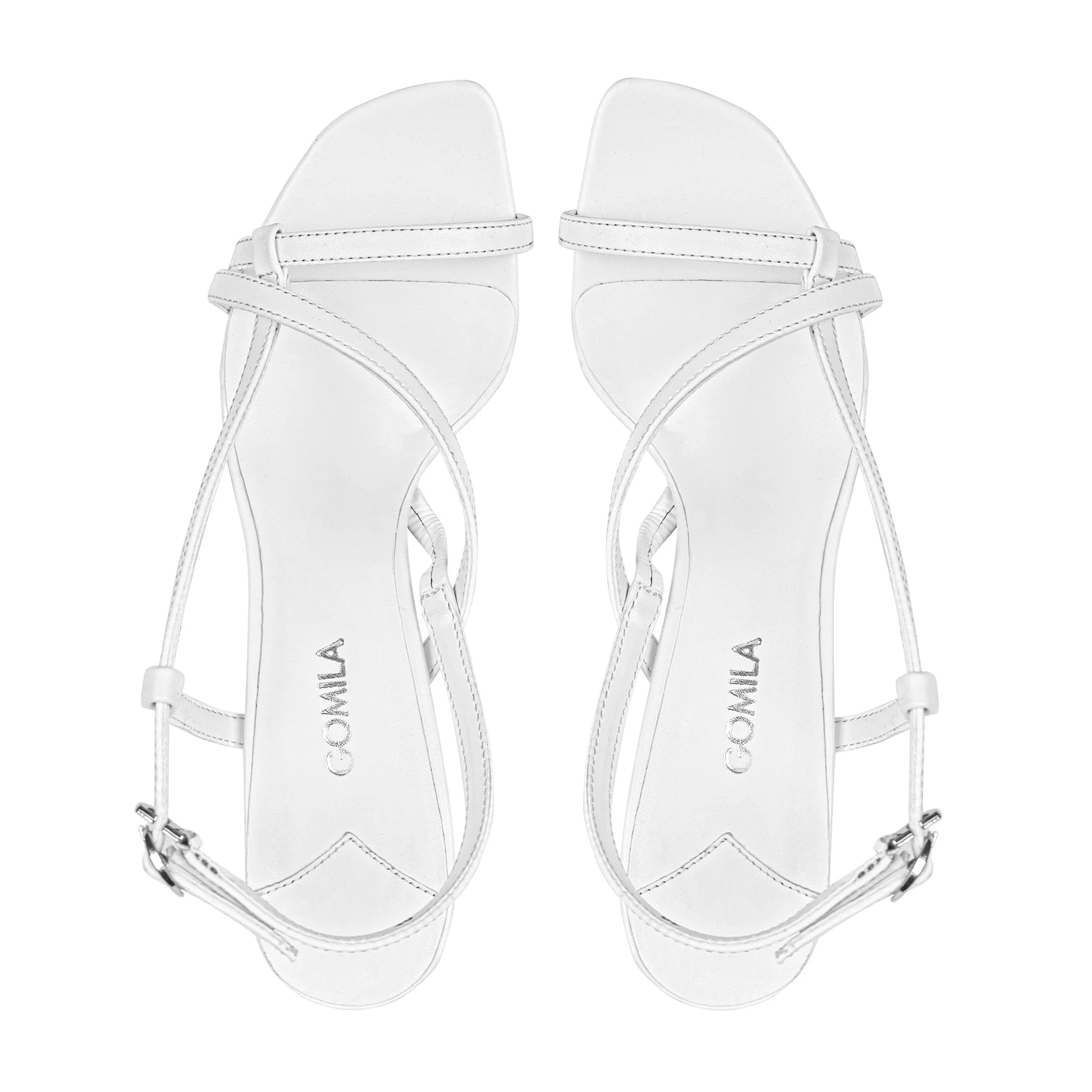 Lila - Women's White Heel - Image 3