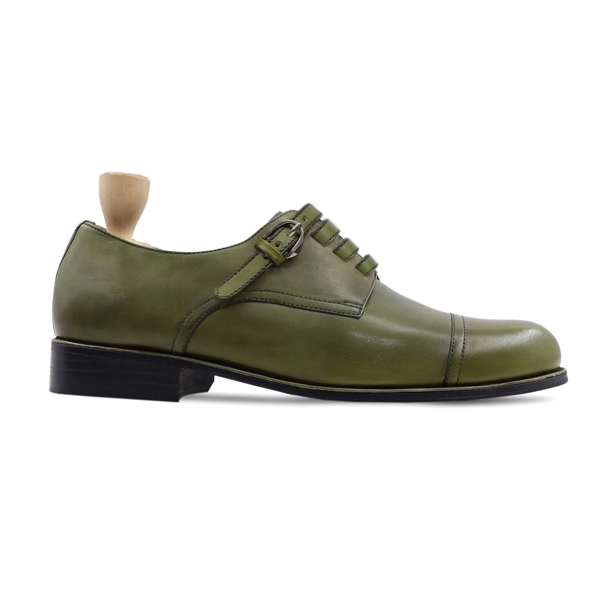 Nordic - Men's Green Calf Leather Derby Shoe - Image 2