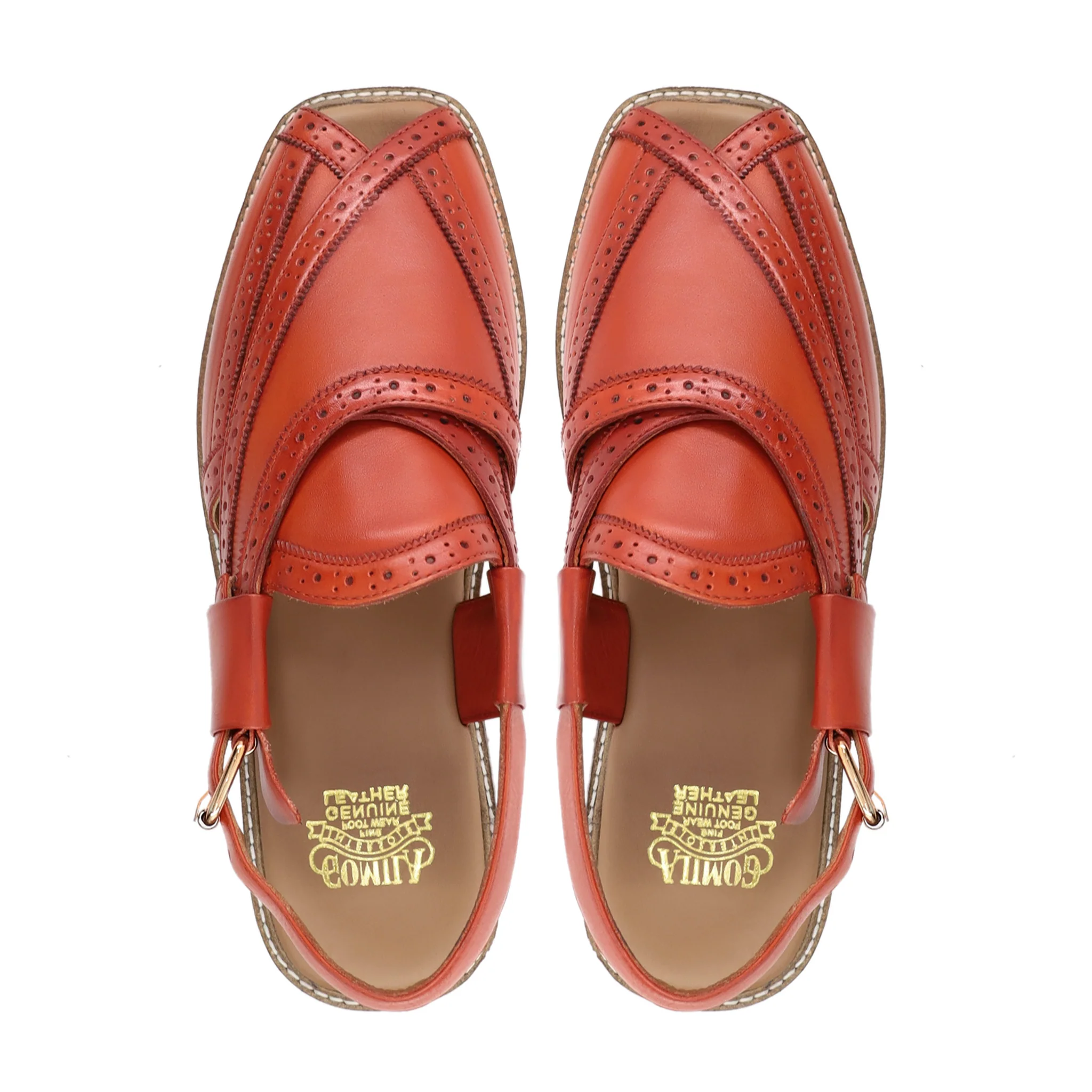 Machiko - Men's Tan Calf Leather Sandal - Image 3