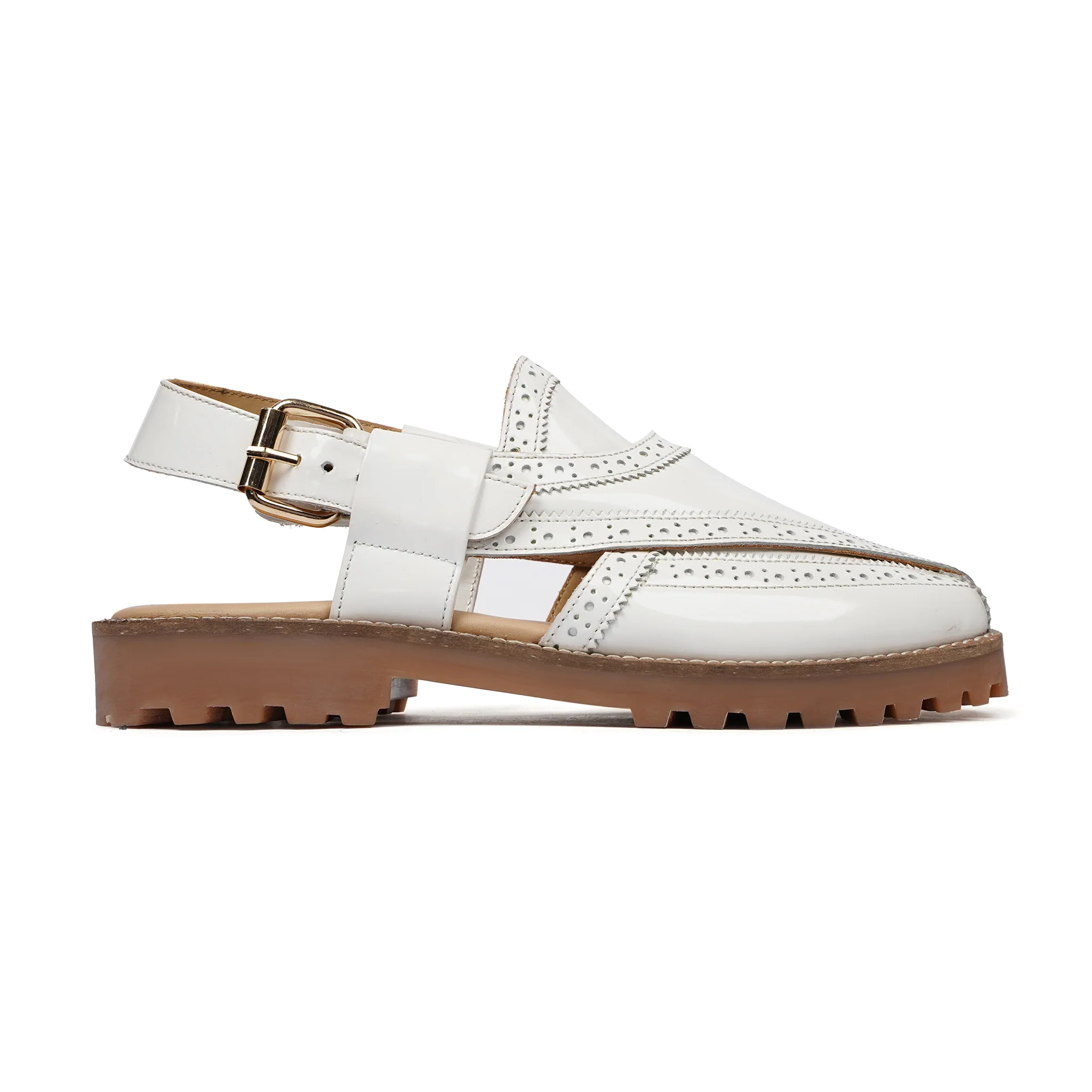 Mayumi - Men's White Calf Leather Sandal - Image 2