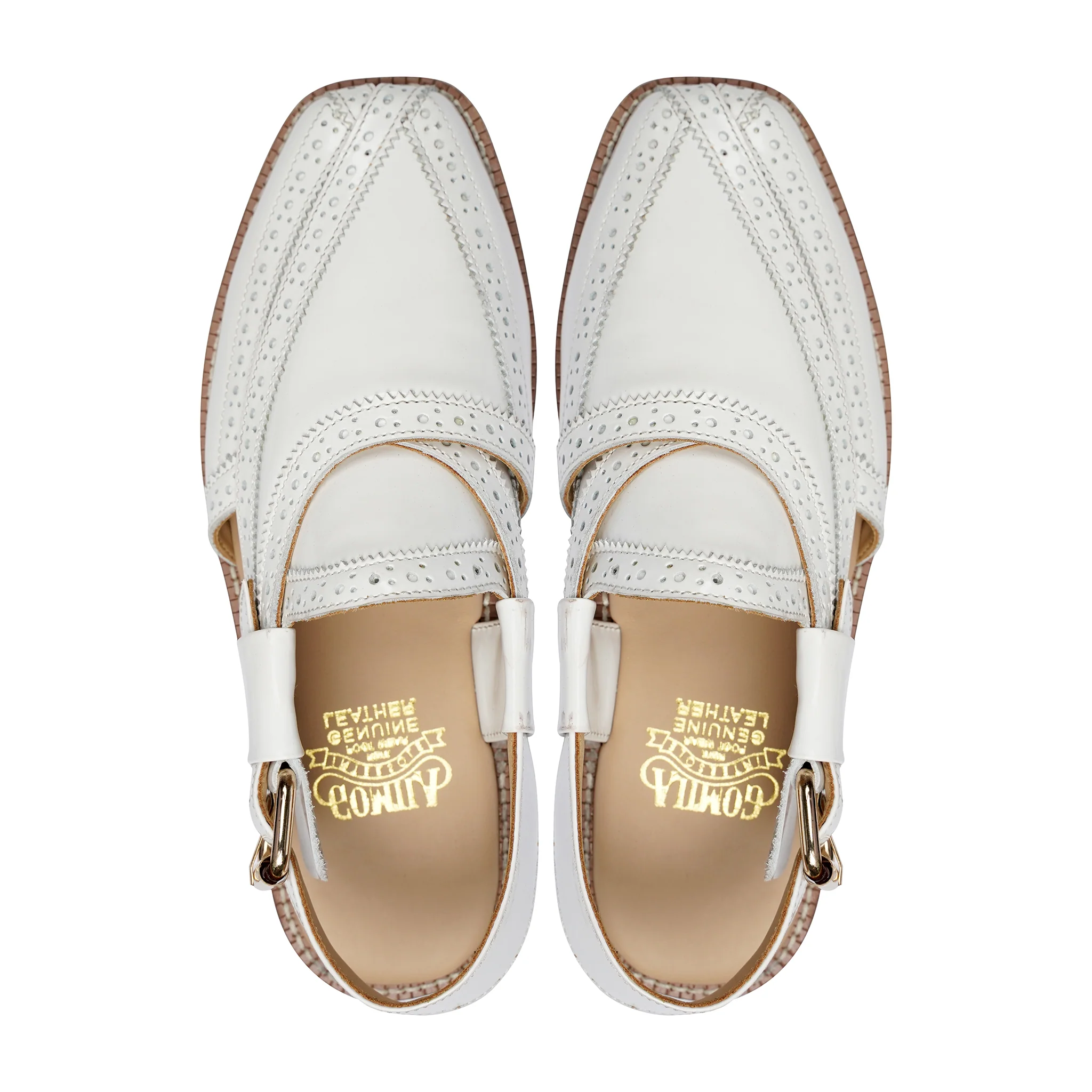 Mayumi - Men's White Calf Leather Sandal - Image 3