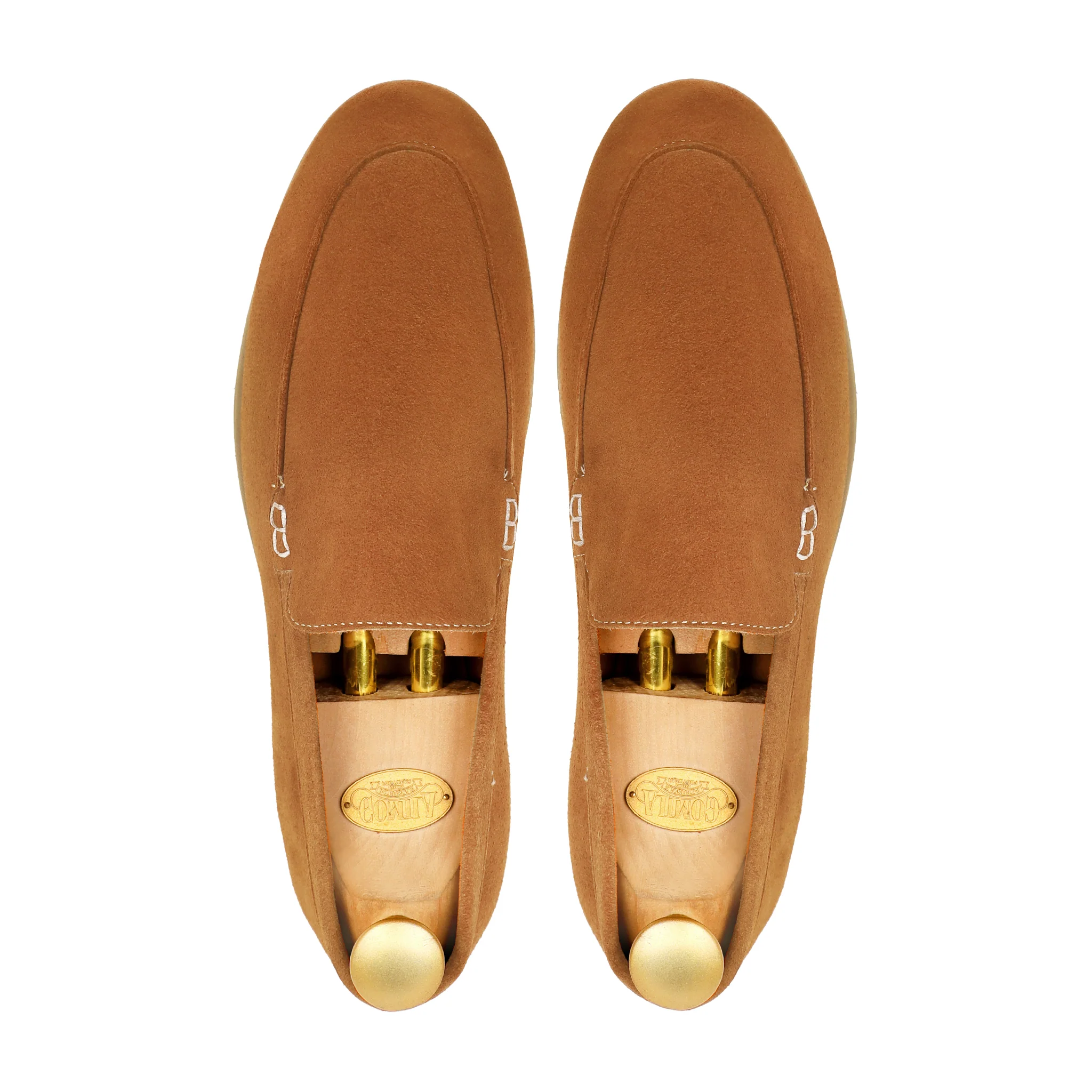 Nova - Men's Orange Tan Split Seude Loafer - Image 3