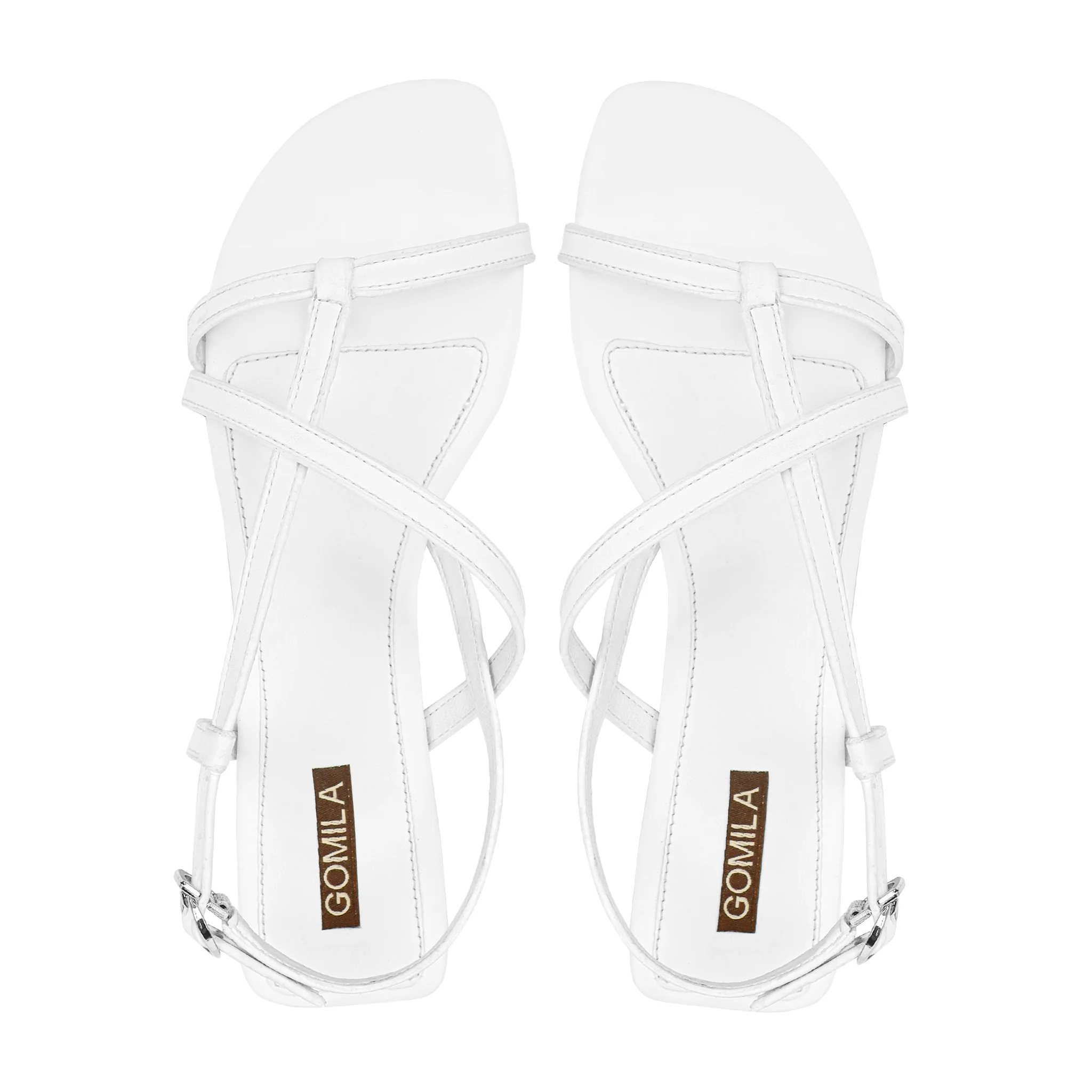 Noxie - Women's White Strapped Sandal - Image 3