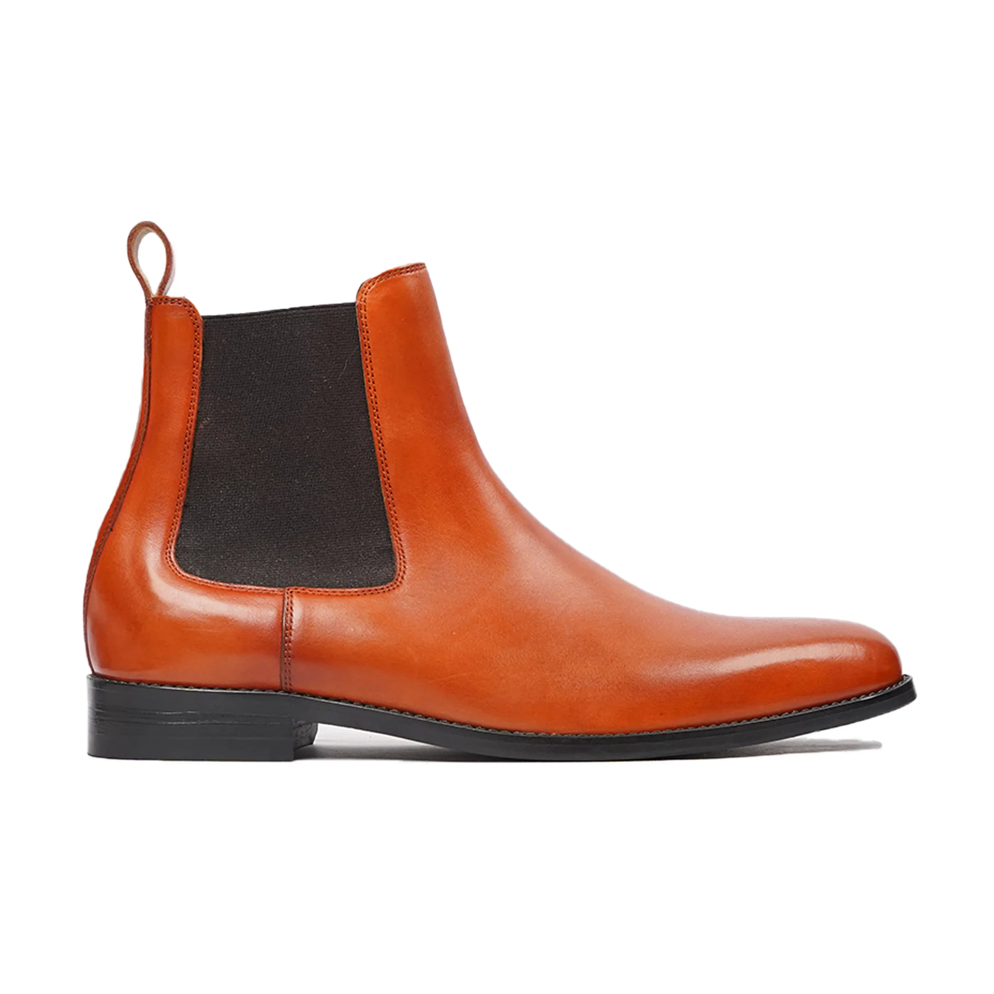 Nozomi - Men's Tan Calf Leather Chelsea Boot - Image 2