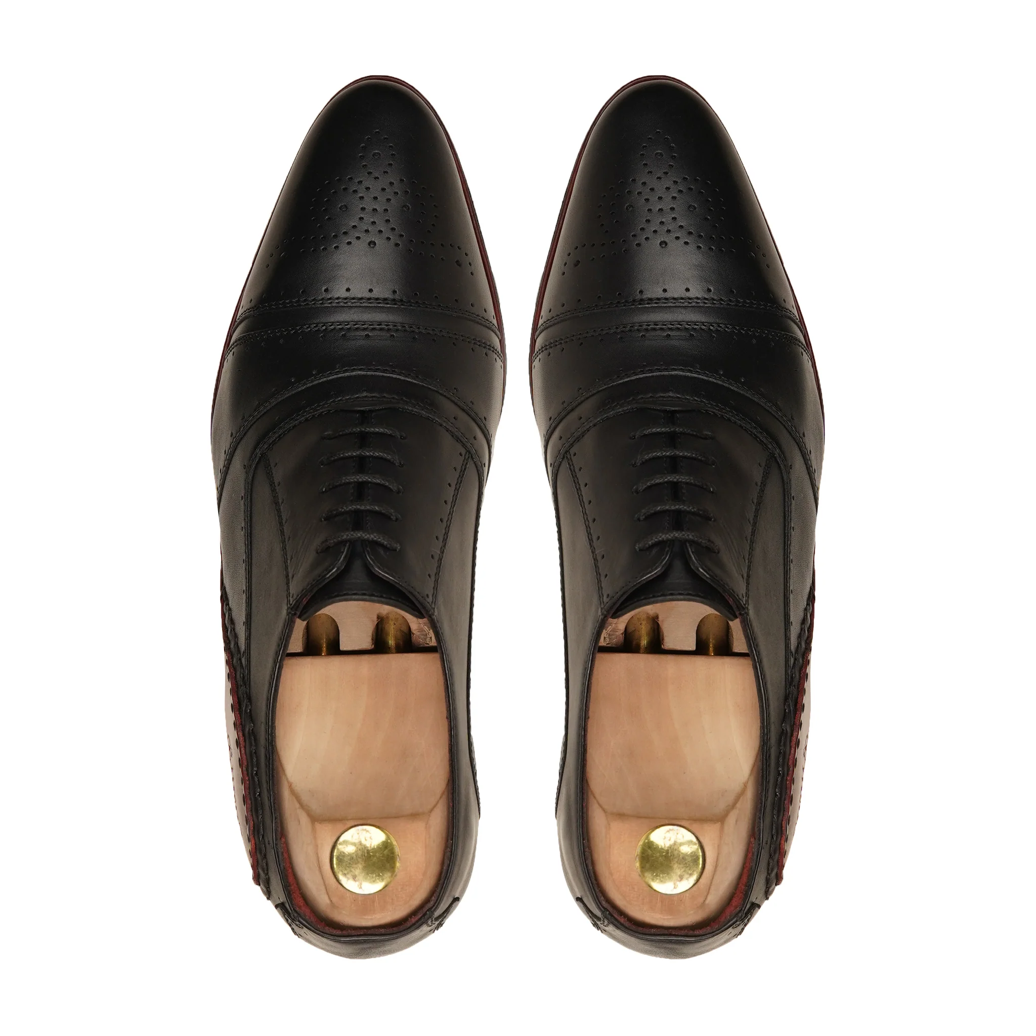 Opanka - Men's Black Calf Leather Oxford Shoe - Image 3
