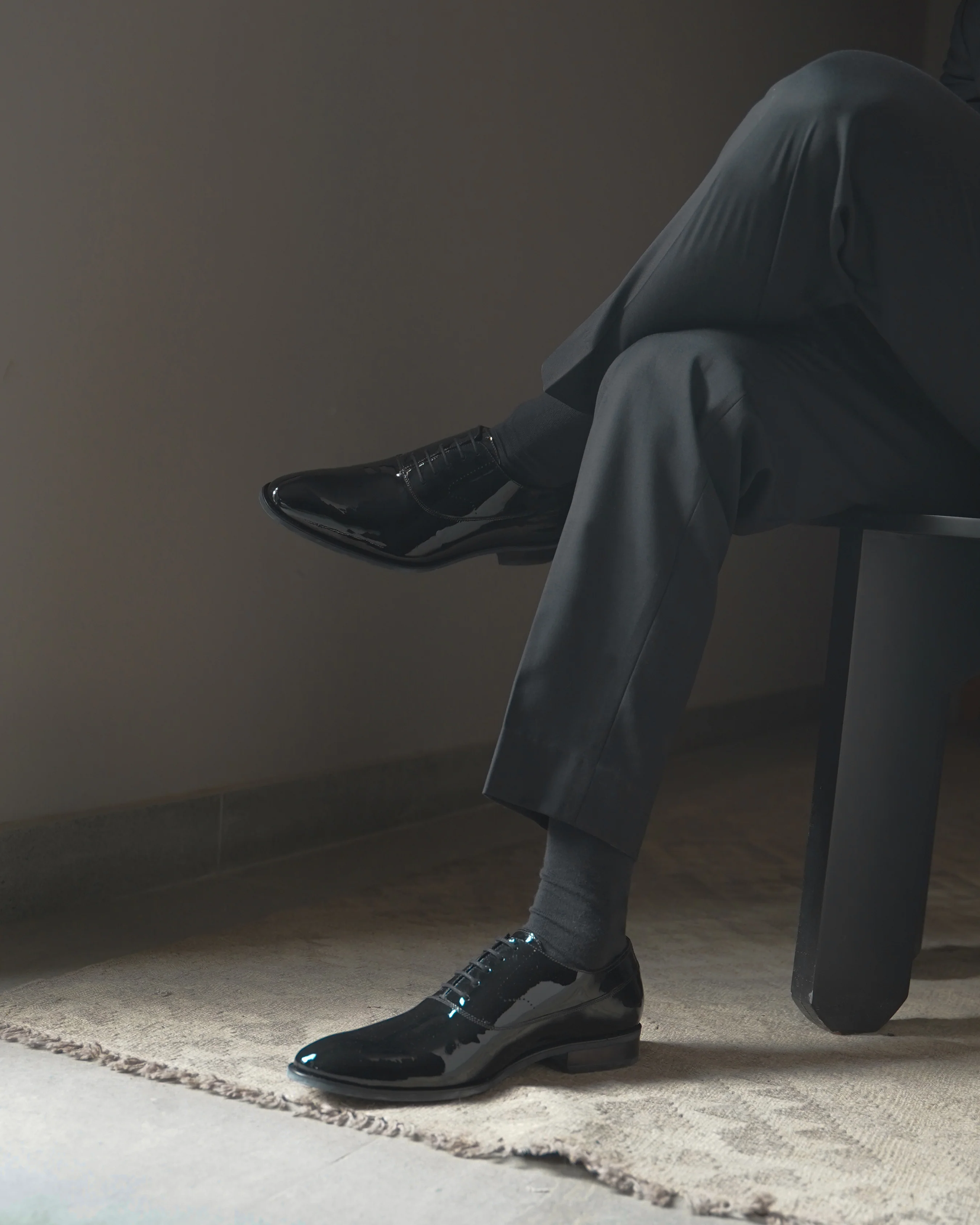 Penzy - Men's Black Patent Leather Oxford Shoe - Image 4