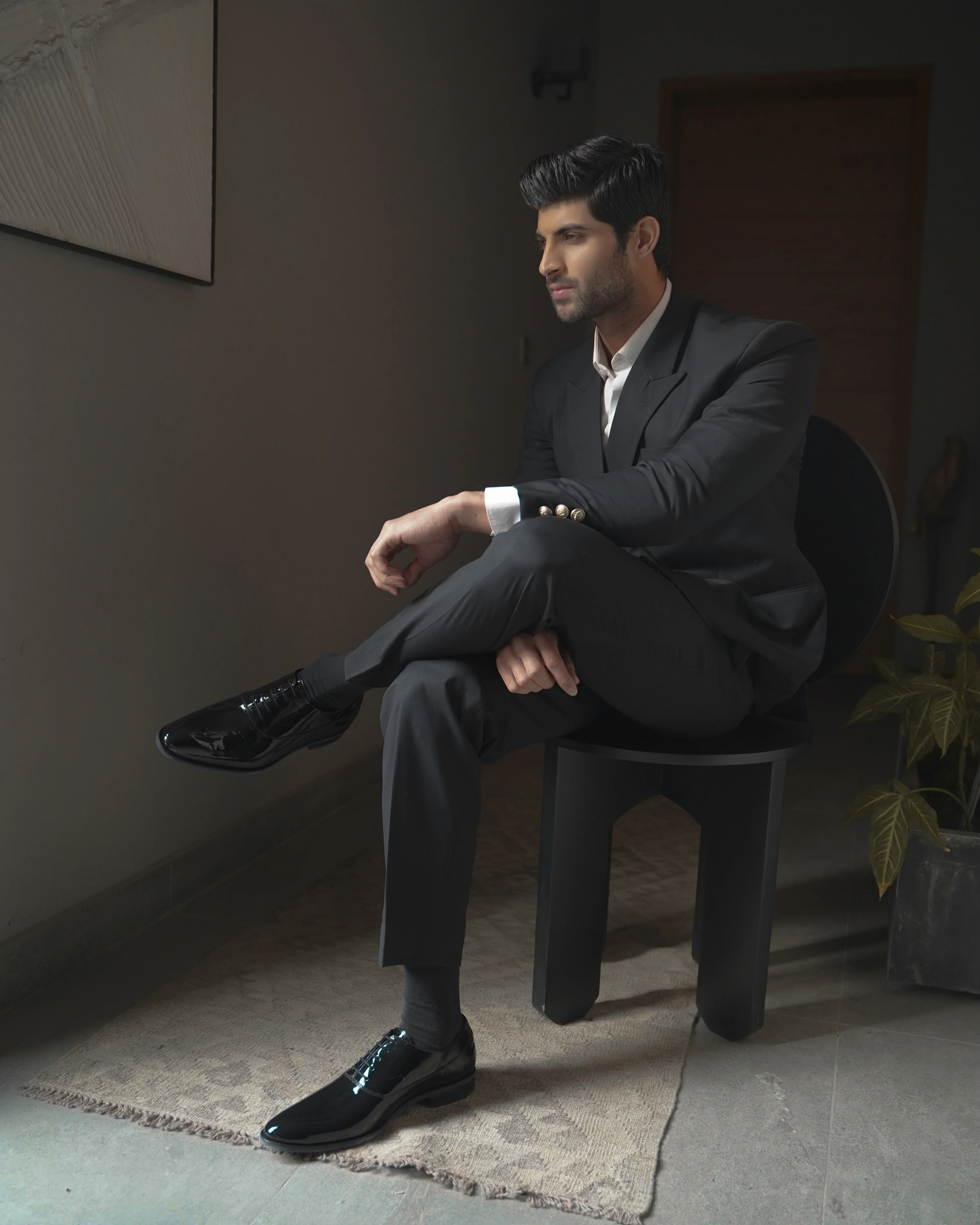 Penzy - Men's Black Patent Leather Oxford Shoe - Image 6