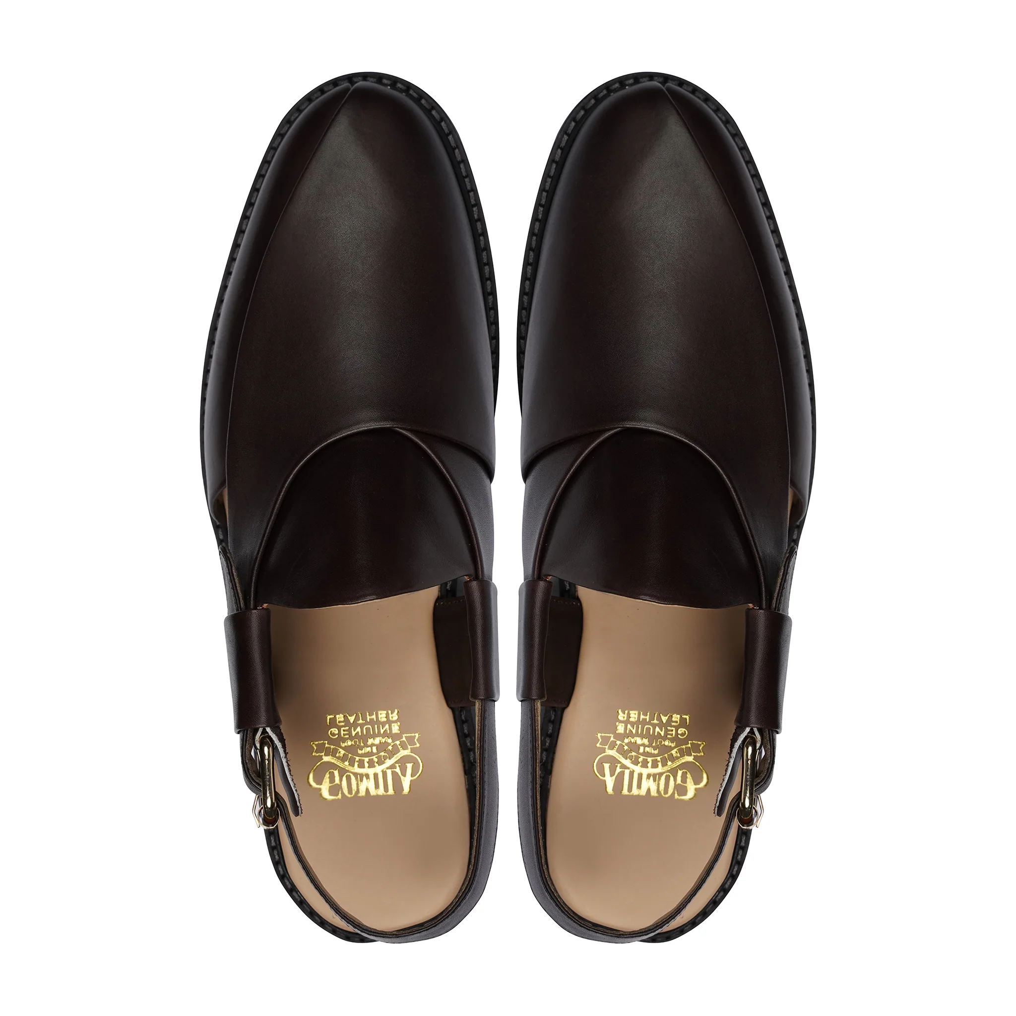 Atsuko - Men's Dark Brown Calf Leather Sandal - Image 3