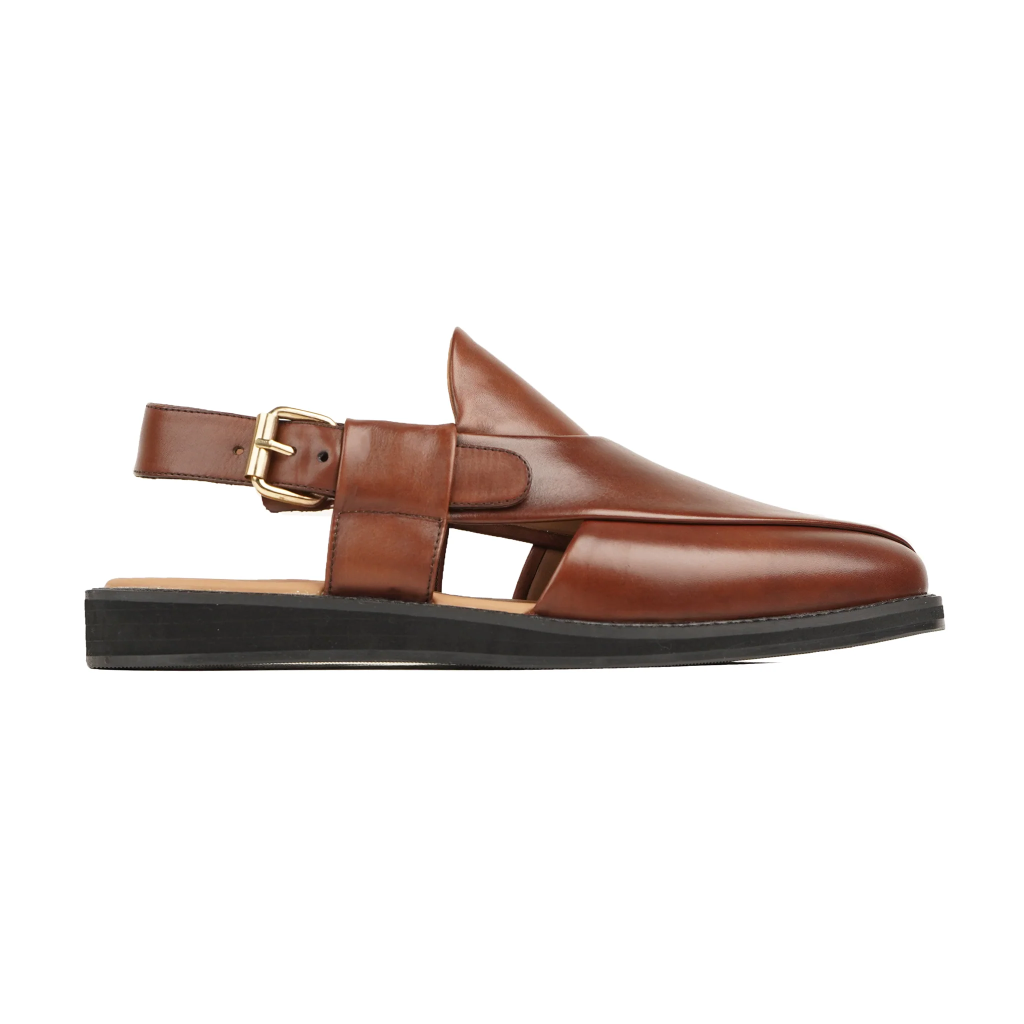 Shuri - Men's Brown Calf Leather Sandal - Image 2