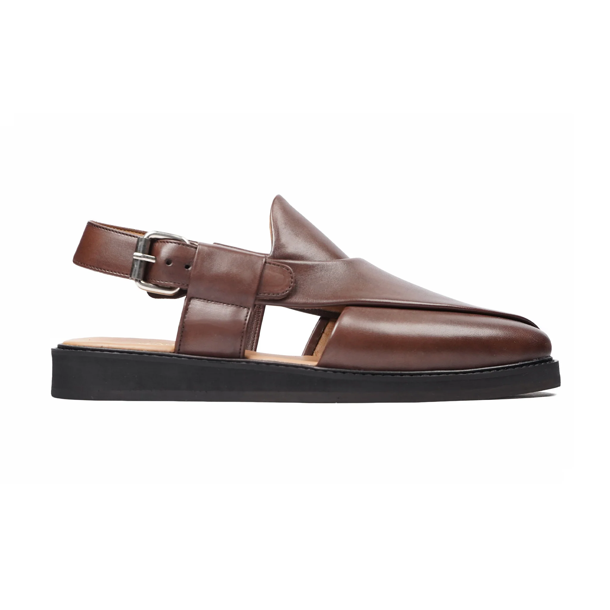 Yukino - Men's Brown Calf Leather Sandal - Image 2
