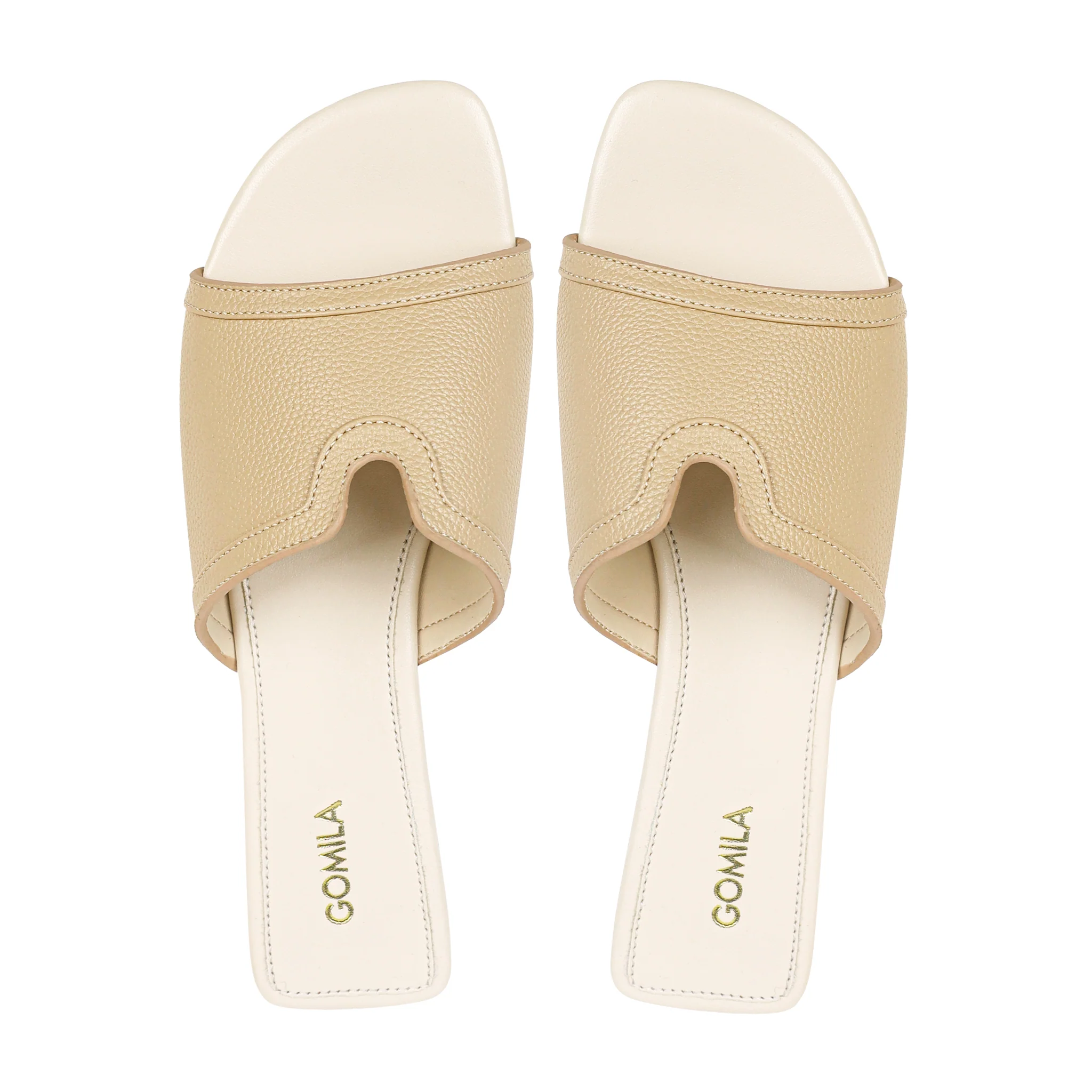 Pia - Women's Light Beige Slipper - Image 3