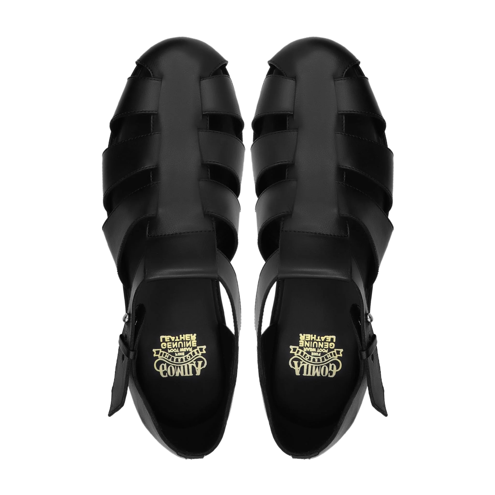 Ramos - Men's Black Calf Leather Sandal - Image 3