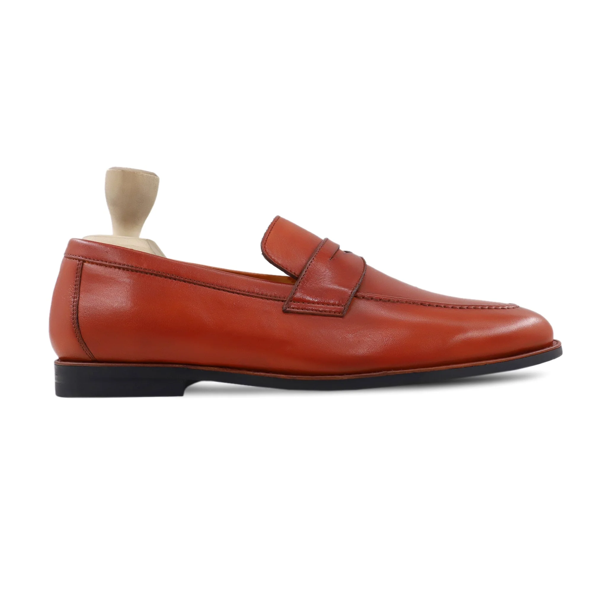 Reford - Men's Orange Tan Calf Leather Loafer - Image 2