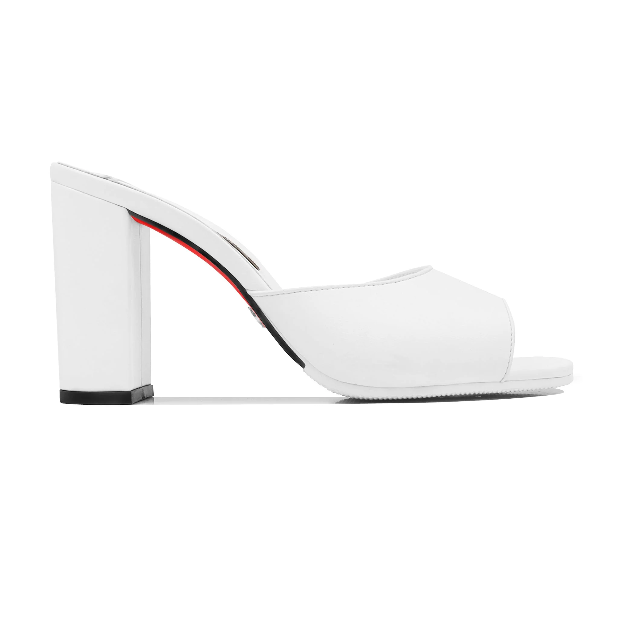 Riva - Women's White Heels - Image 2