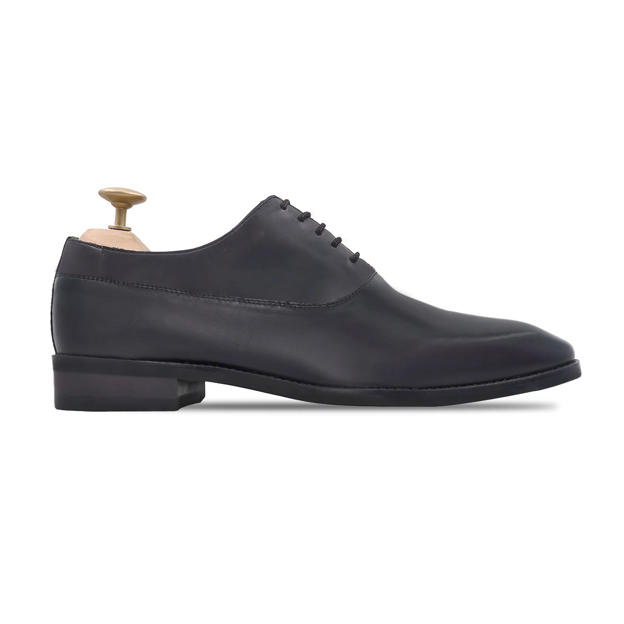 Roger - Men's Black Calf Leather Oxford Shoe - Image 2