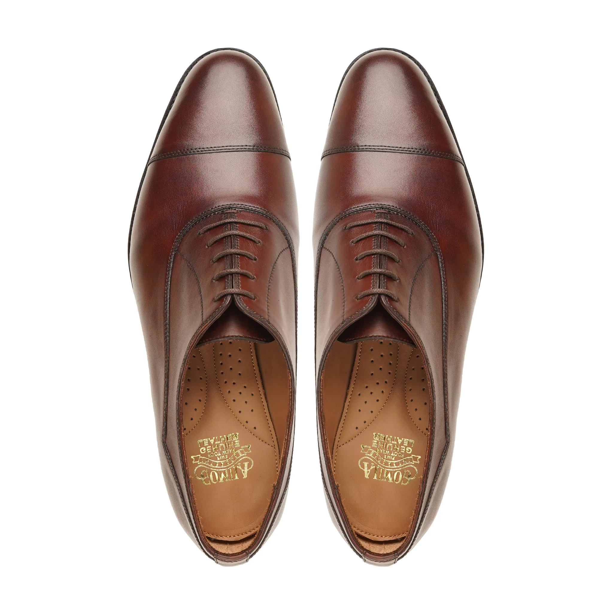 Rosso - Men's Reddish Brown Calf Leather Oxford Shoe - Image 3