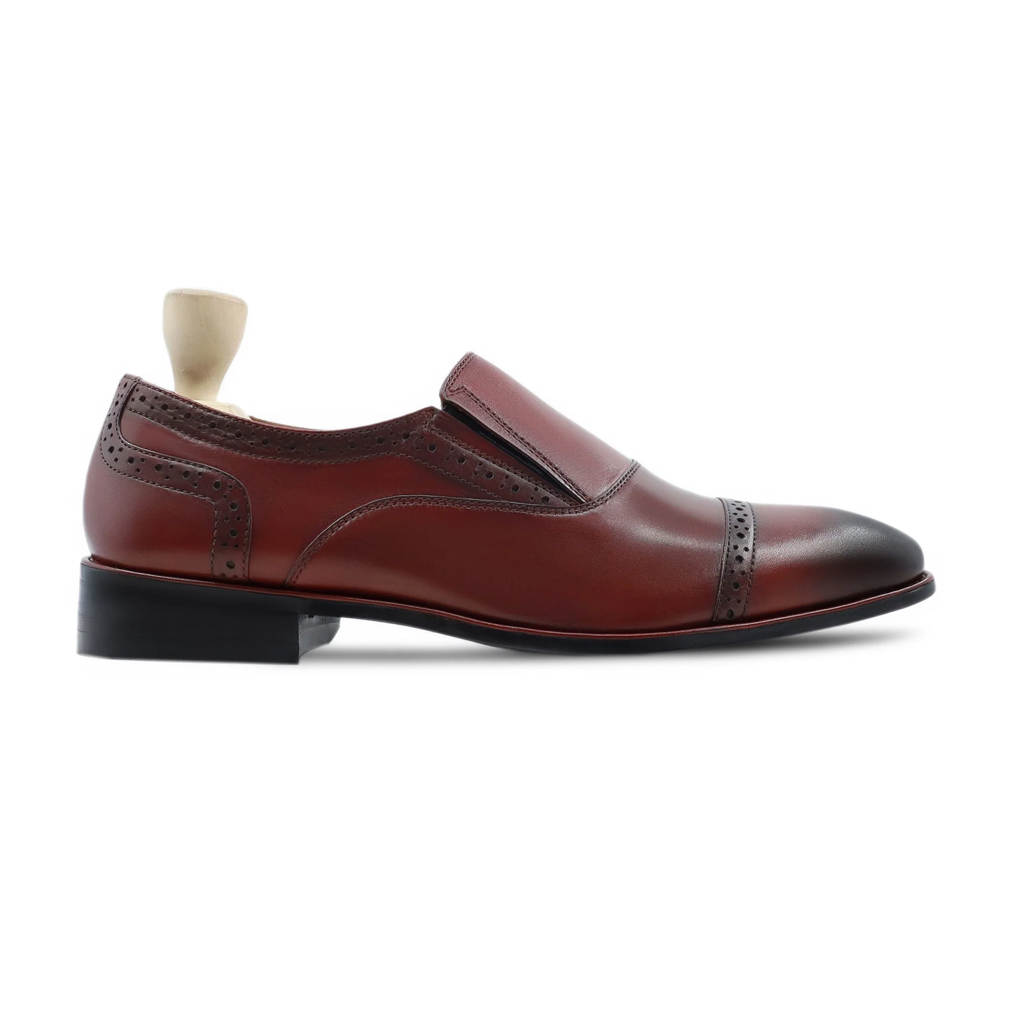 Rubidion - Men's Oxblood Calf Leather Loafer - Image 2