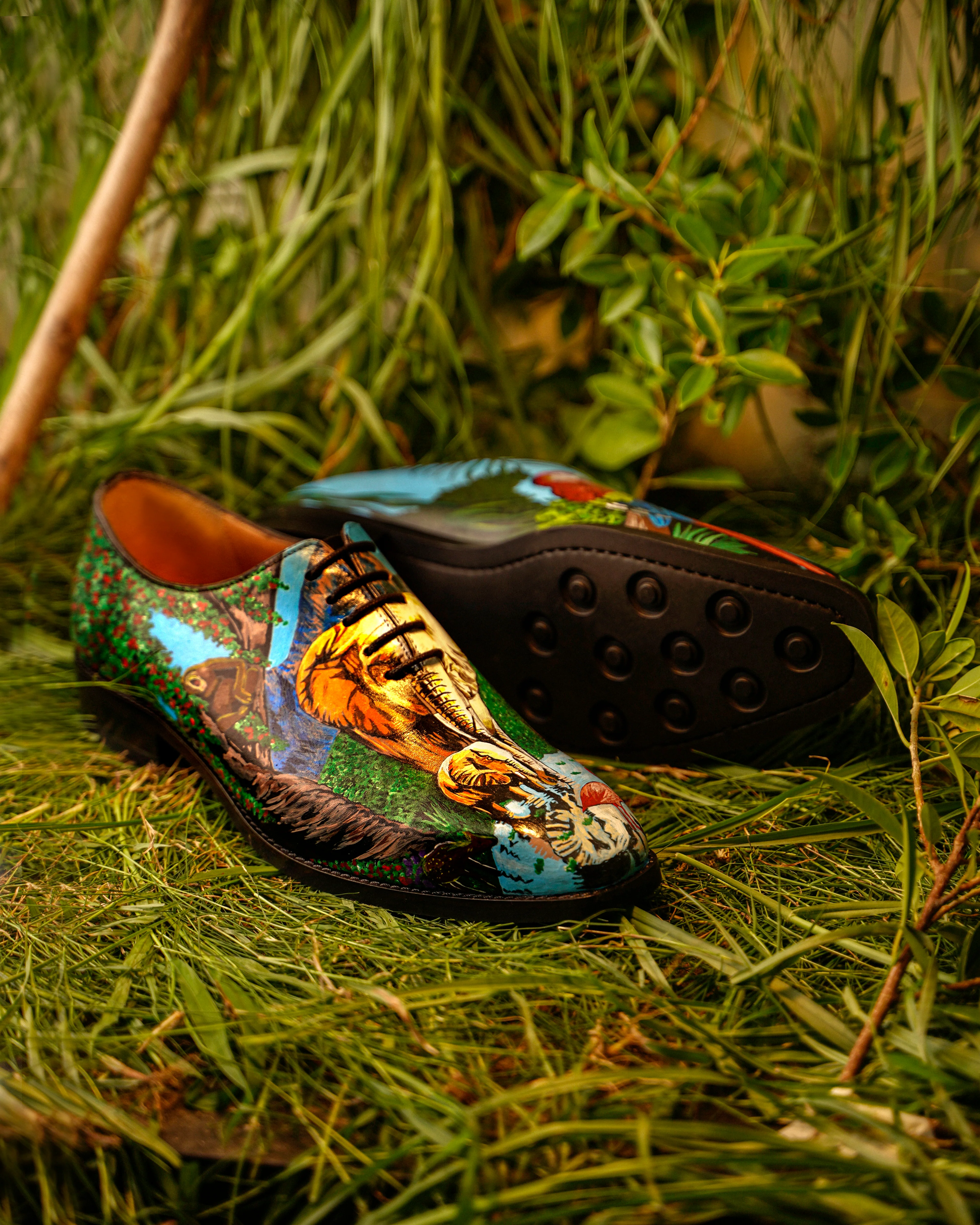 Safari – Custom Artwork Hand Painted Jungle Wholecut - Image 7