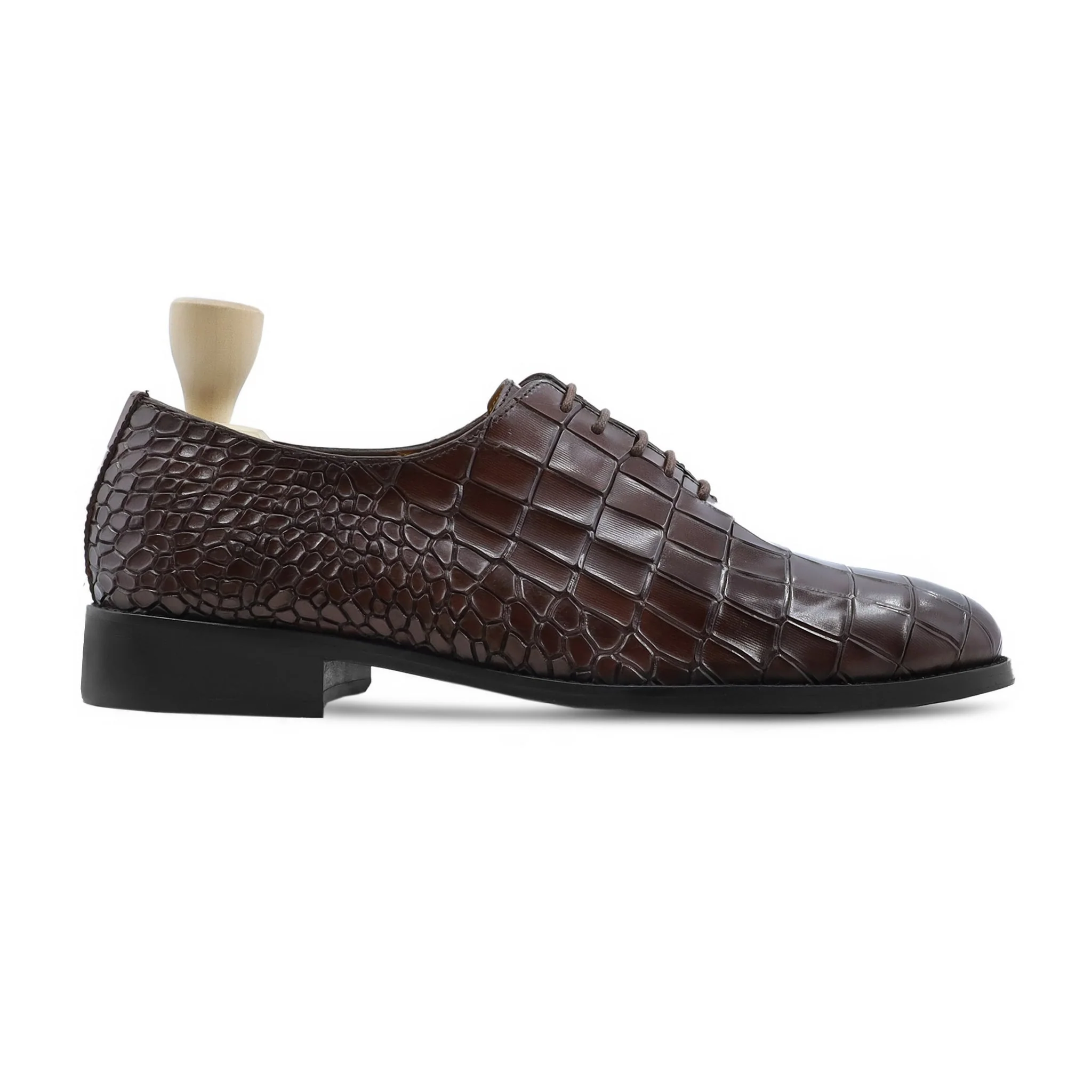 Swat - Men's Dark Brown Calf Leather Wholecut Shoe - Image 2