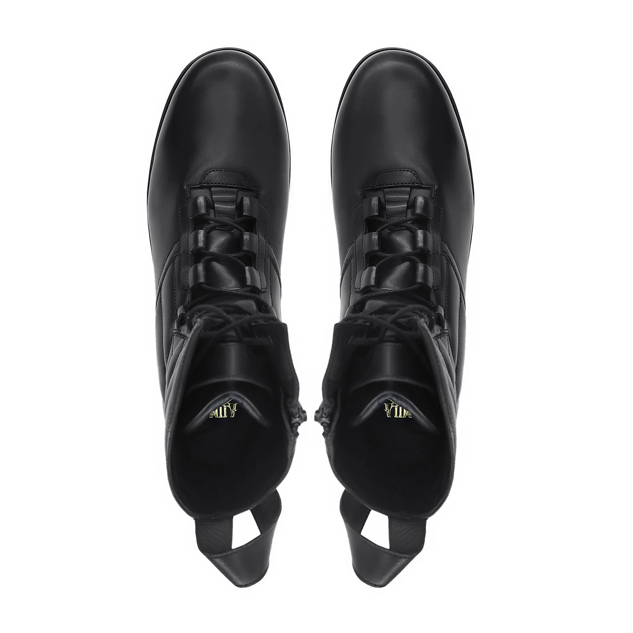 Lanzod - Men's Black Calf Leather Jogger - Image 3