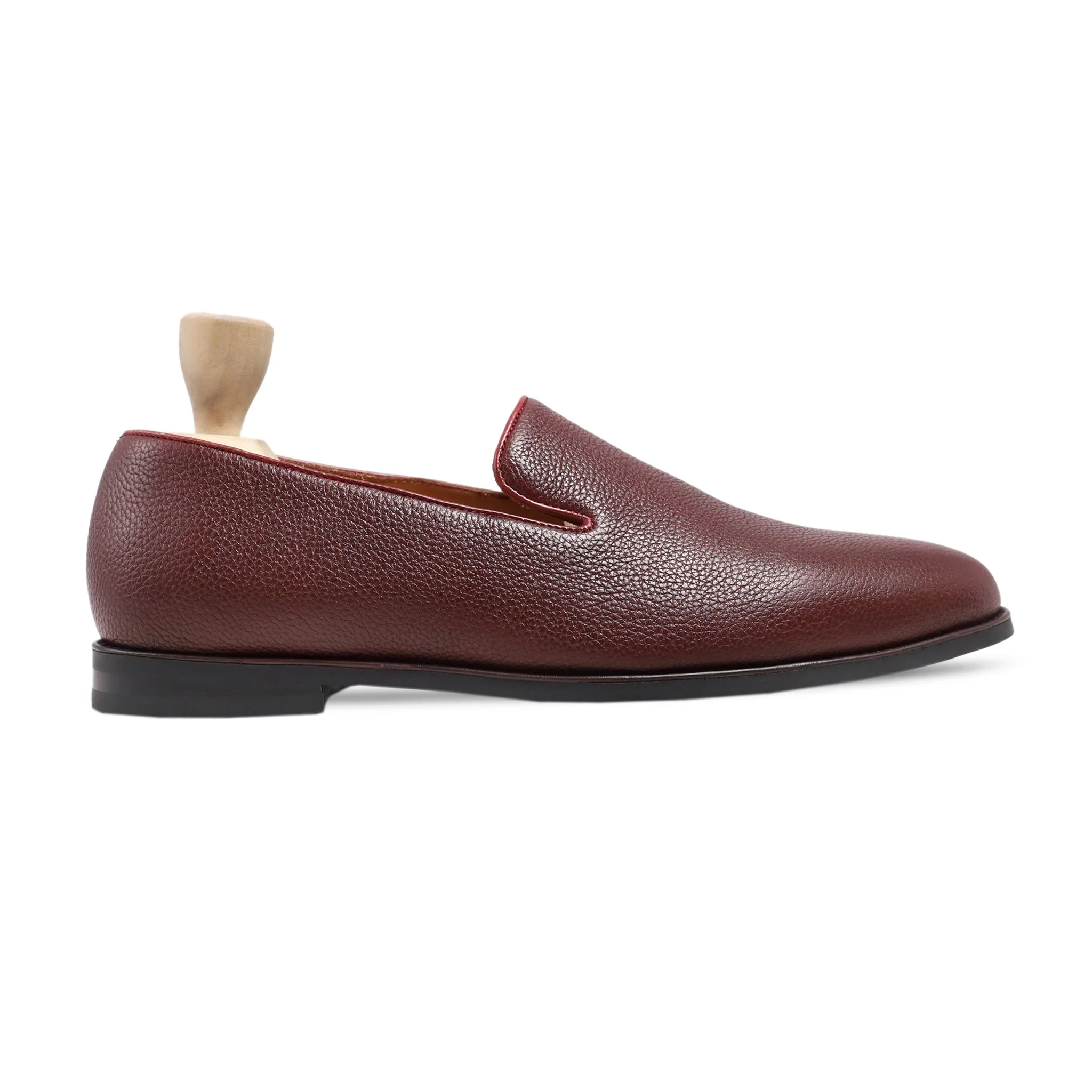 Dalton - Men's Oxblood Pebble Grain Leather Loafer - Image 2