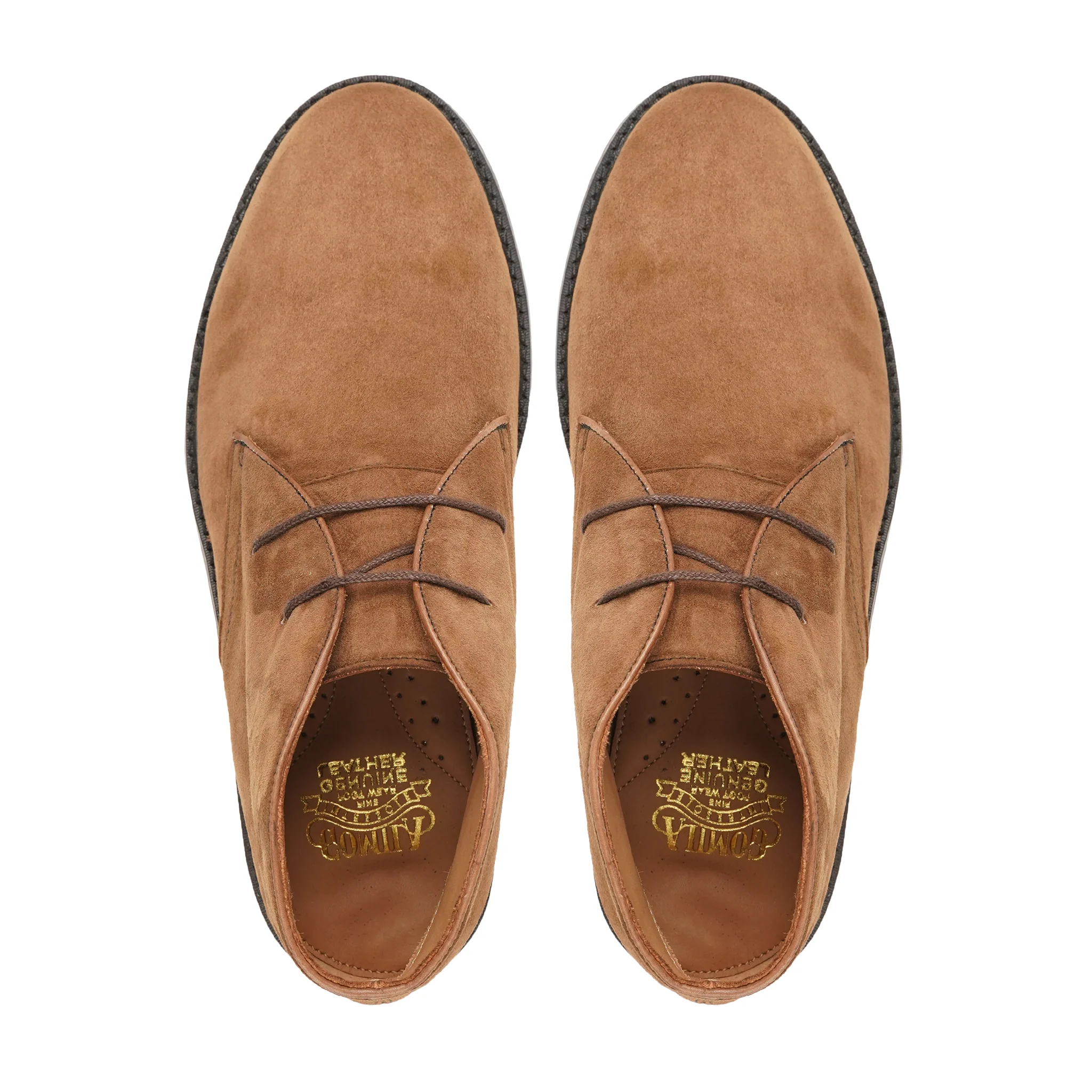Sergio - Men's Camel Kid Suede Chukka Boot - Image 3