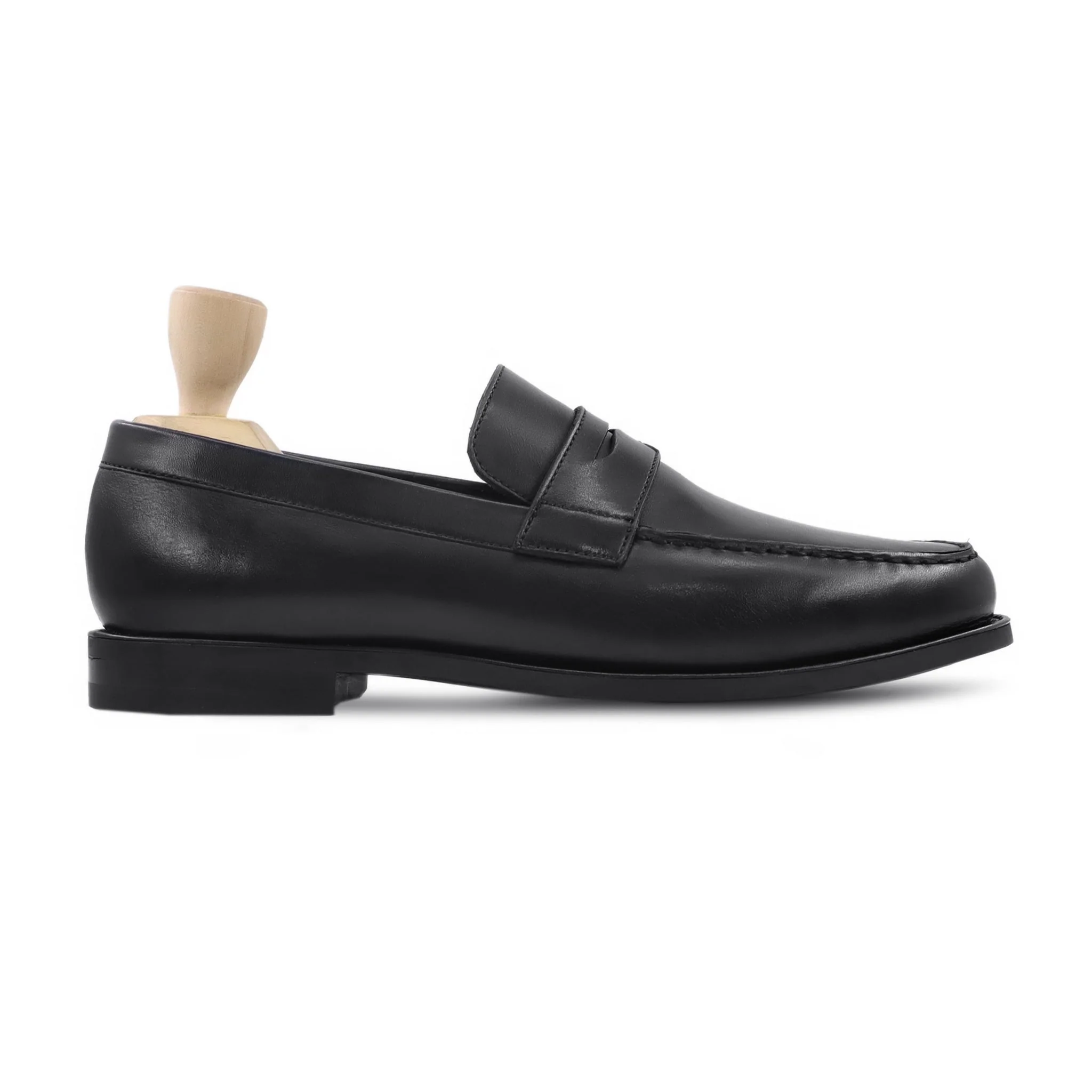 Shaggy - Men's Black Calf Leather Loafer - Image 2