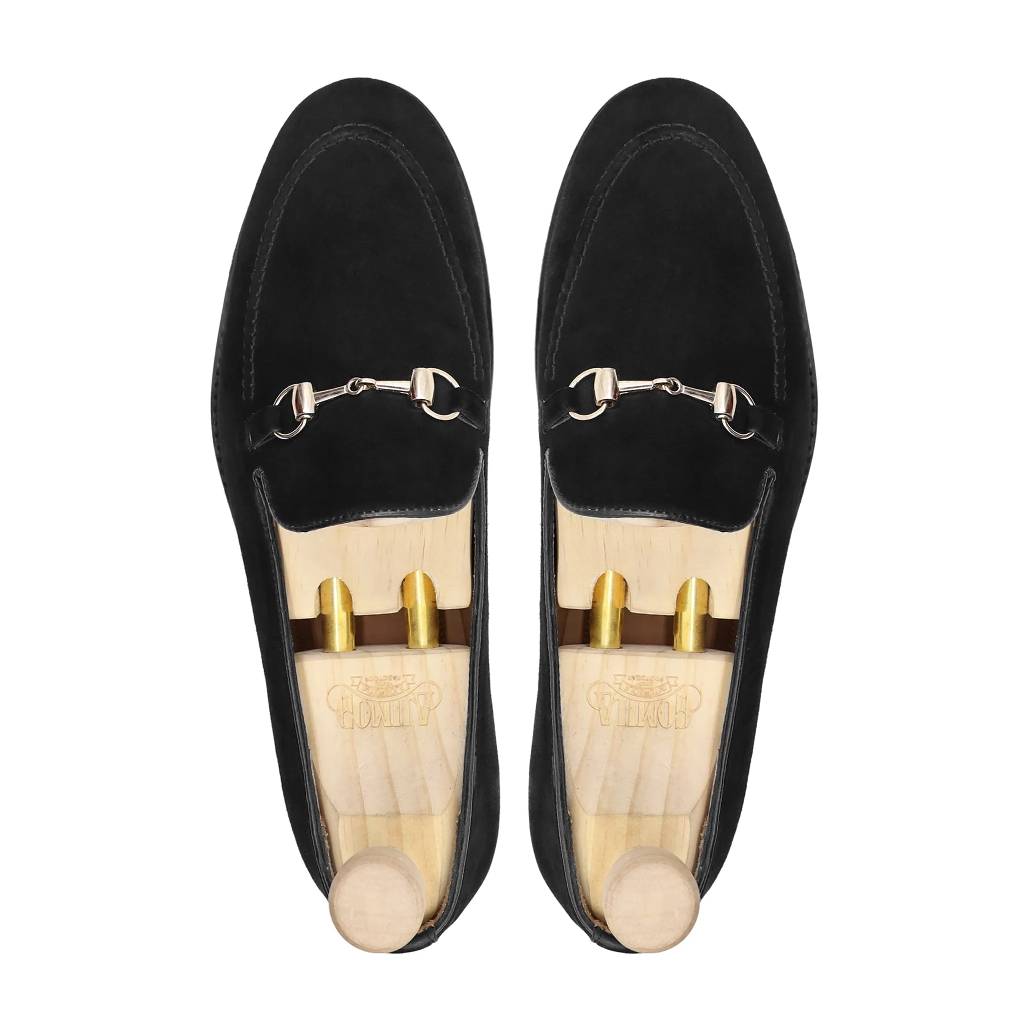 Sherlock - Men's Black Kid Suede Loafer - Goodyear Welted - Image 3