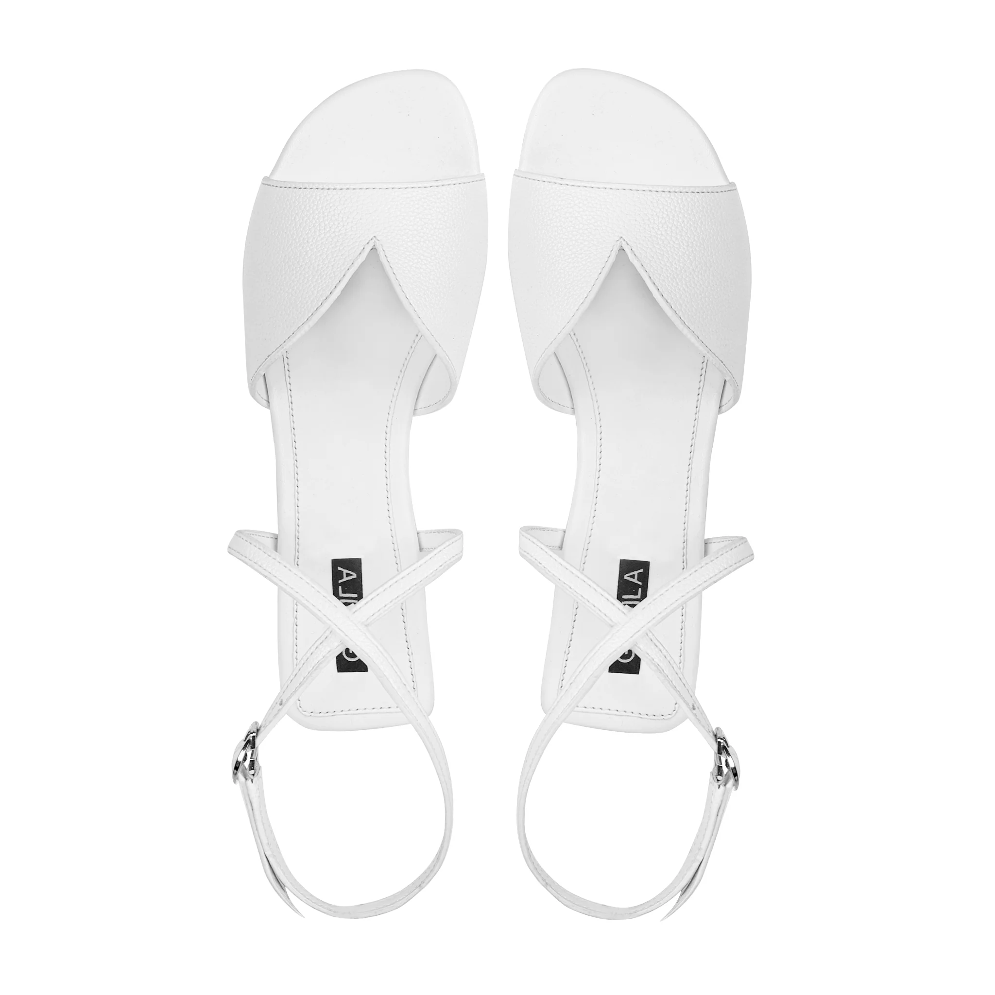Sia - Women's White Strapped Sandal - Image 3