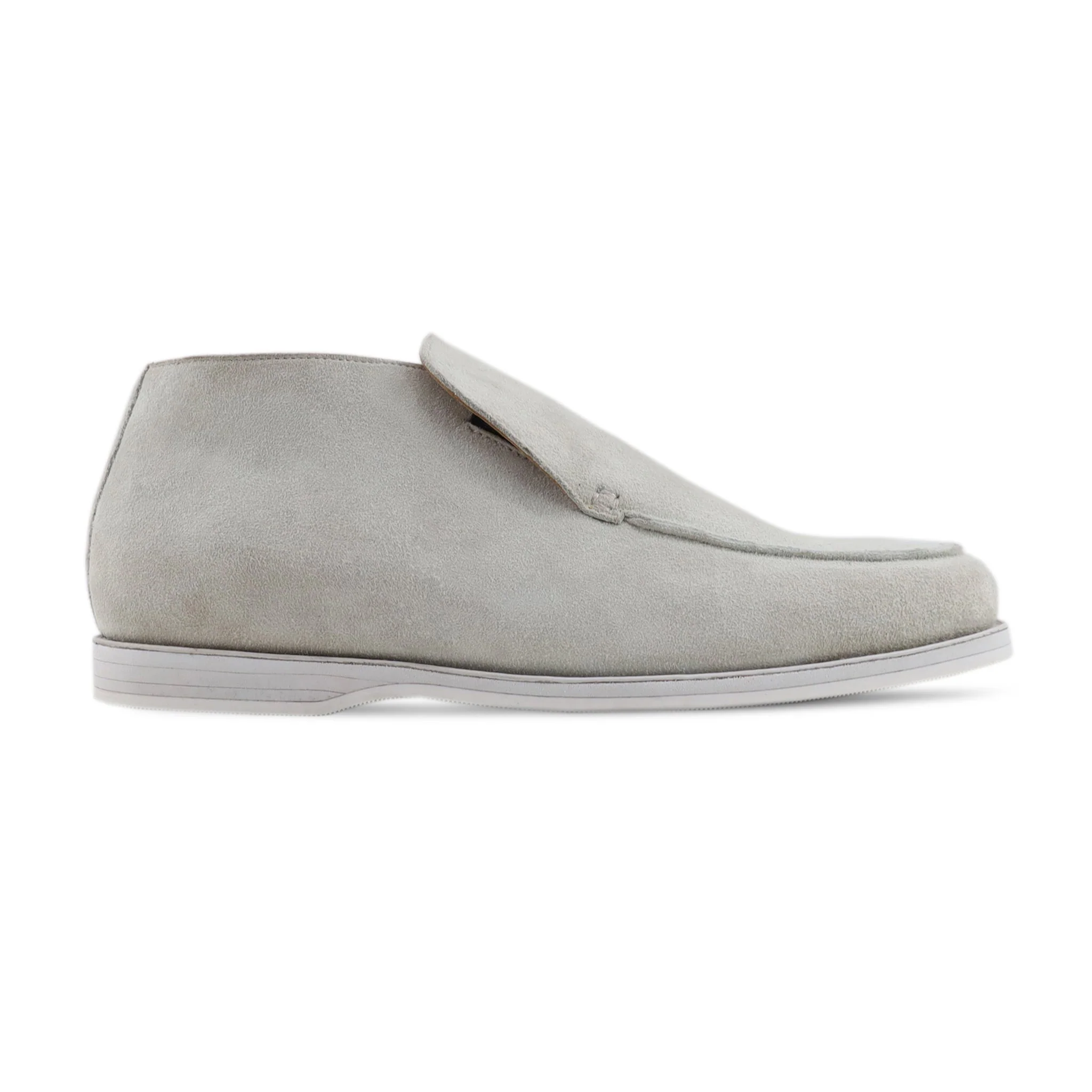 Sinestro - Men's Steek Grey Kid Suede Loafer - Image 2