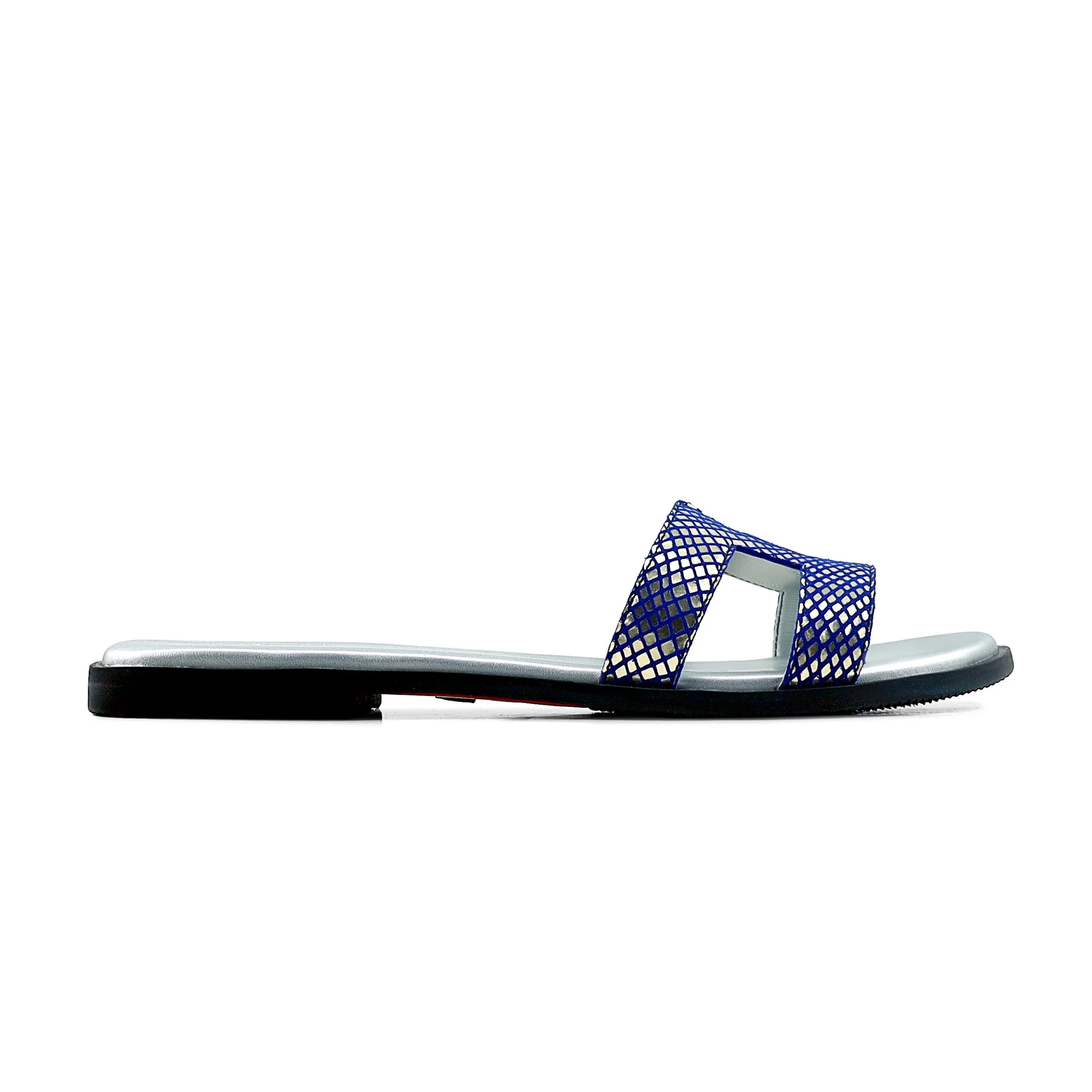 Stephanie - Women's Blue and Golden Slipper - Image 2