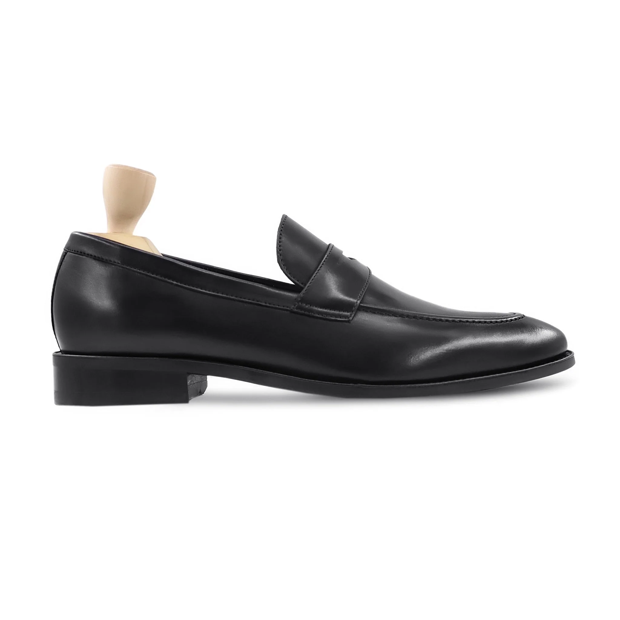 Stevon - Men's Black Calf Leather Loafer - Image 2