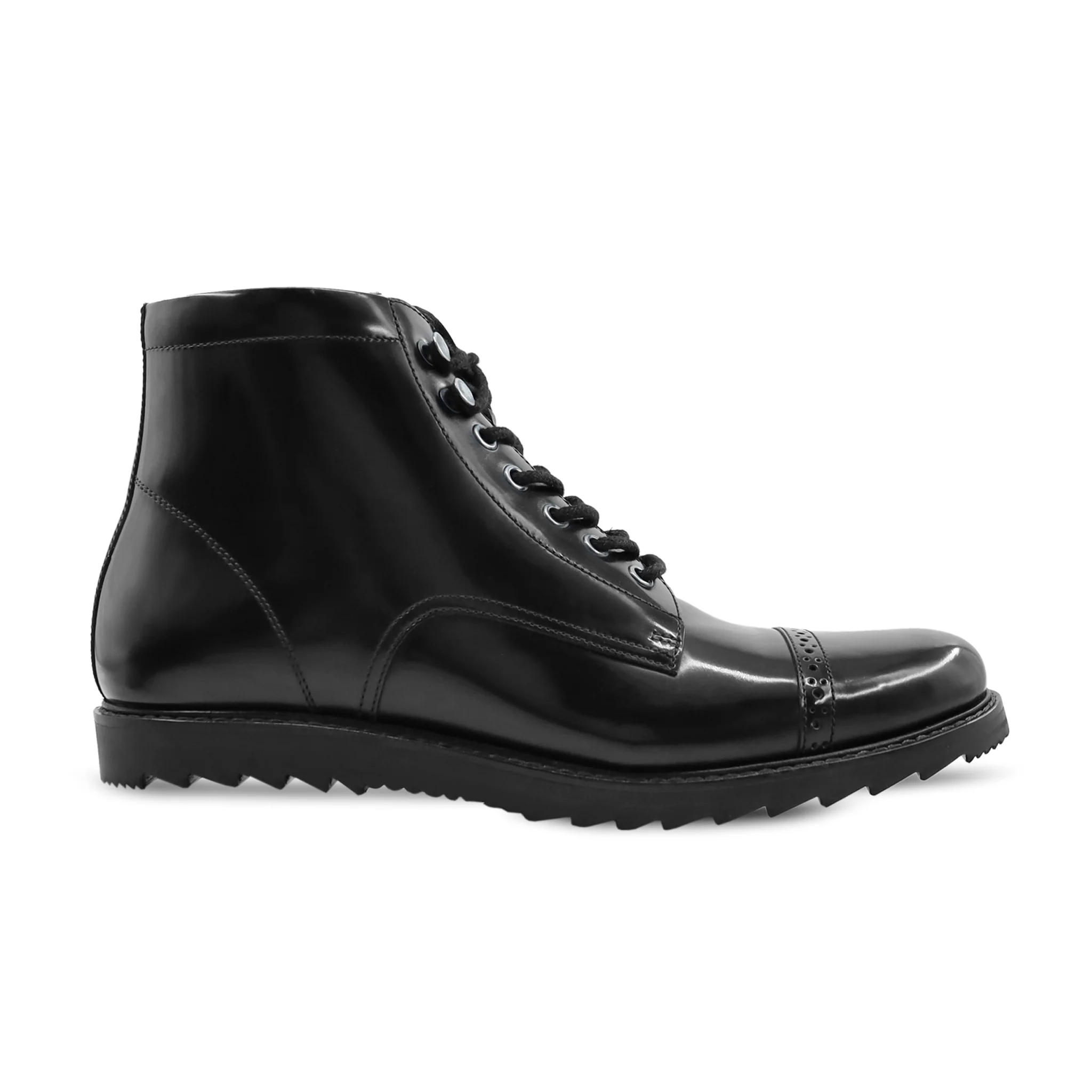 Stockh - Men's Black Box Leather High Shine Boot - Image 2