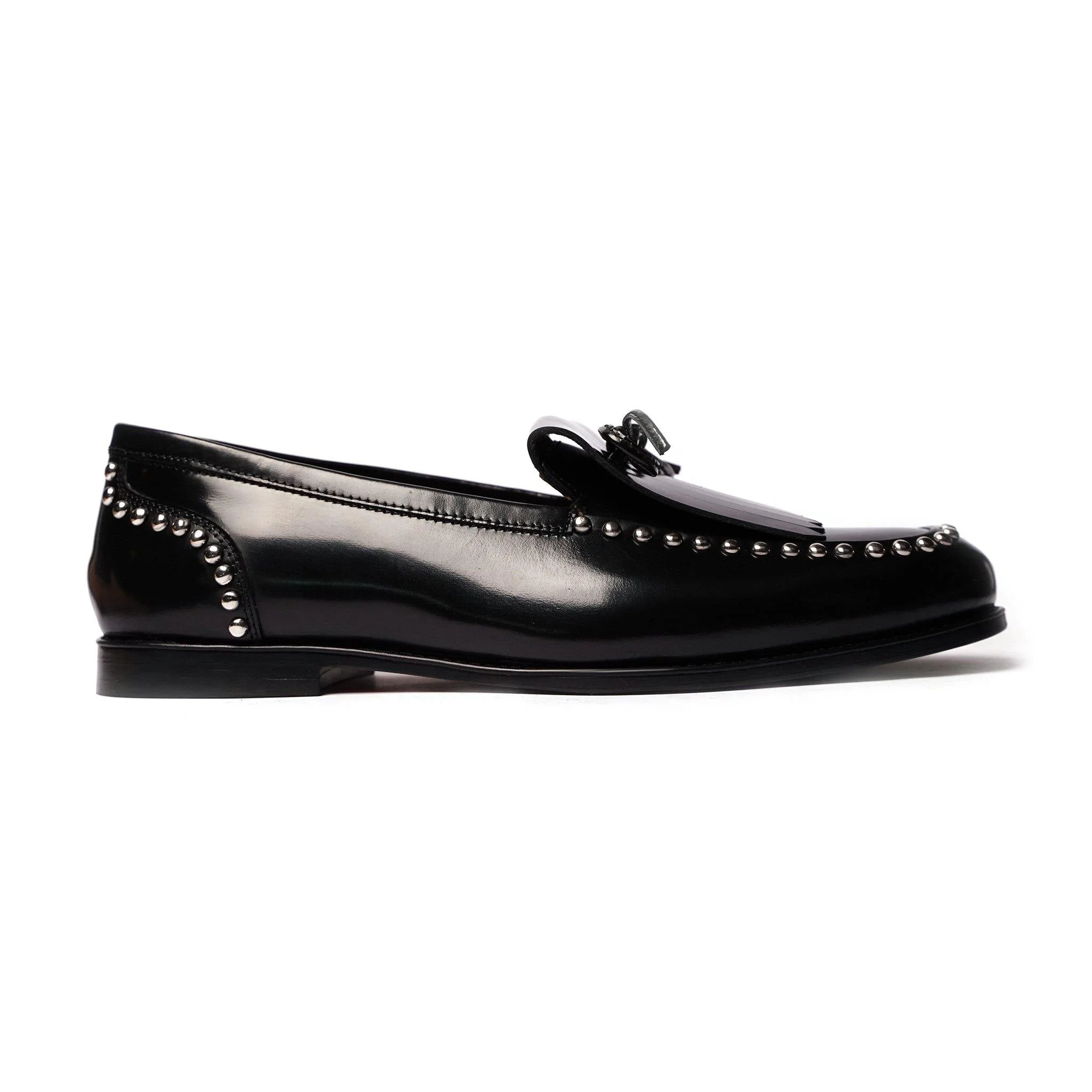 Sarzana - Men's Black Box Leather Loafer - Image 2