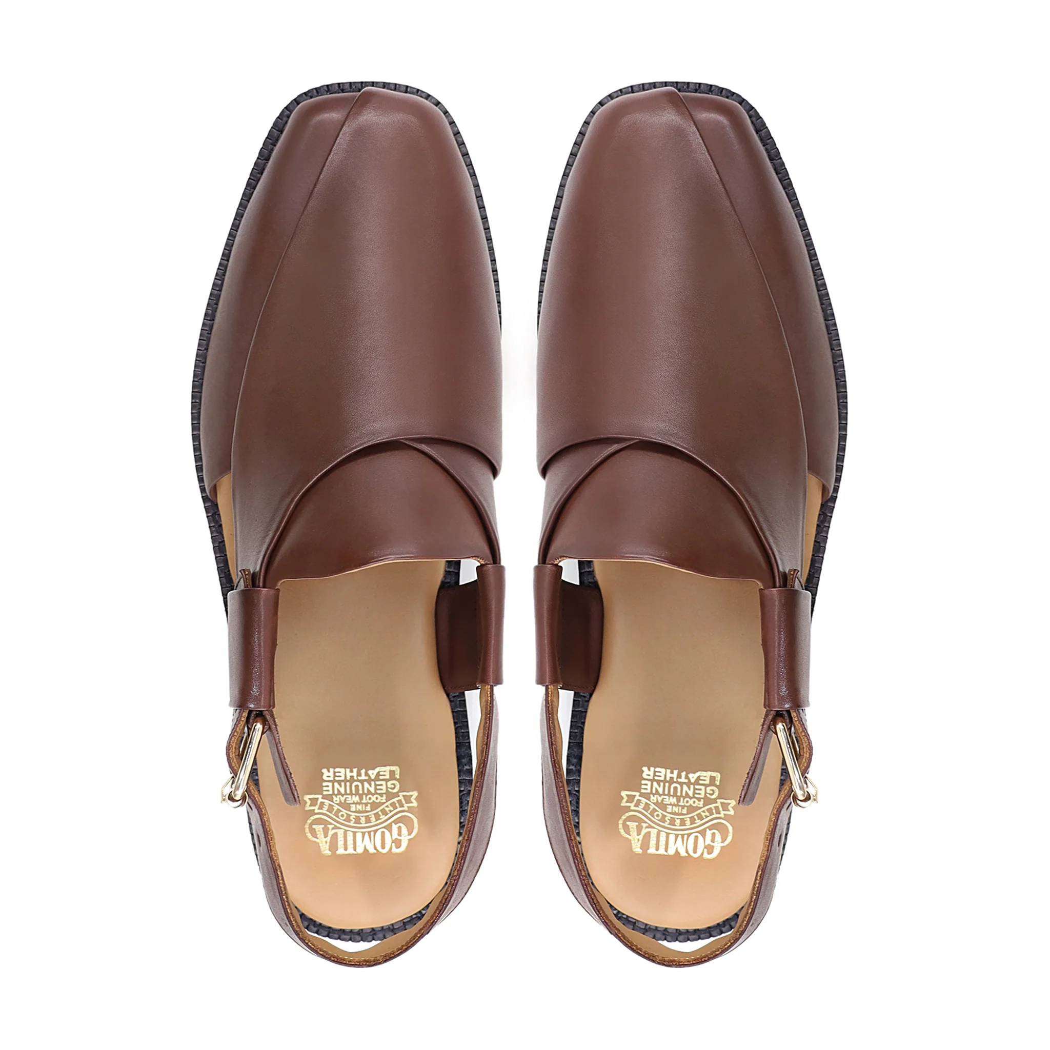 Sukuna - Men's Brown Calf Leather Sandal - Image 3