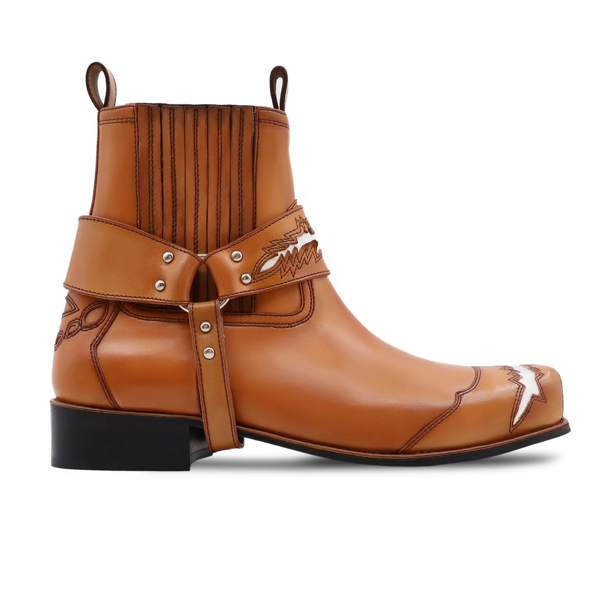 Swazi - Men's Tan Calf Leather Boot - Image 2