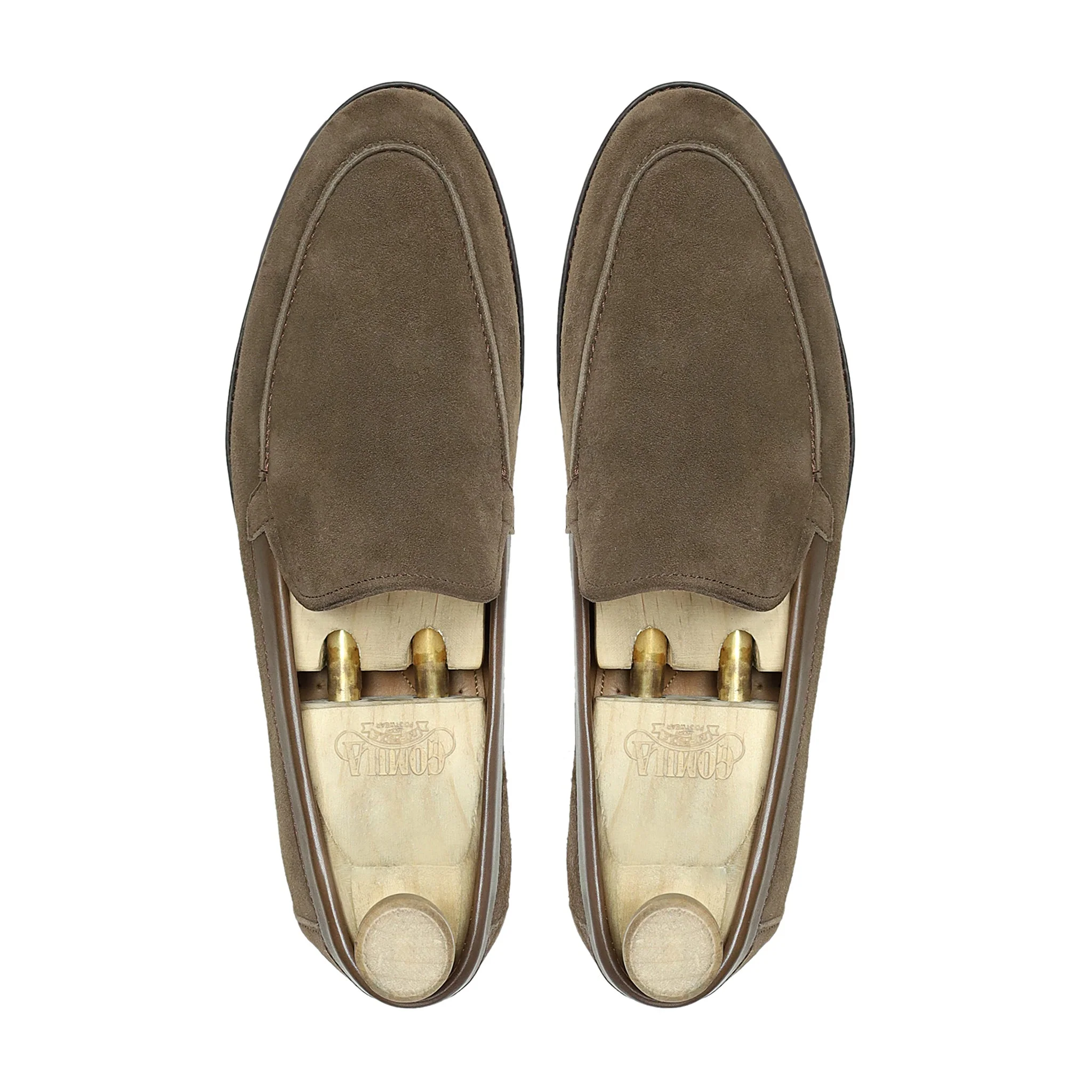 Tehya - Men's Light Brown Kid Suede Loafer - Image 3