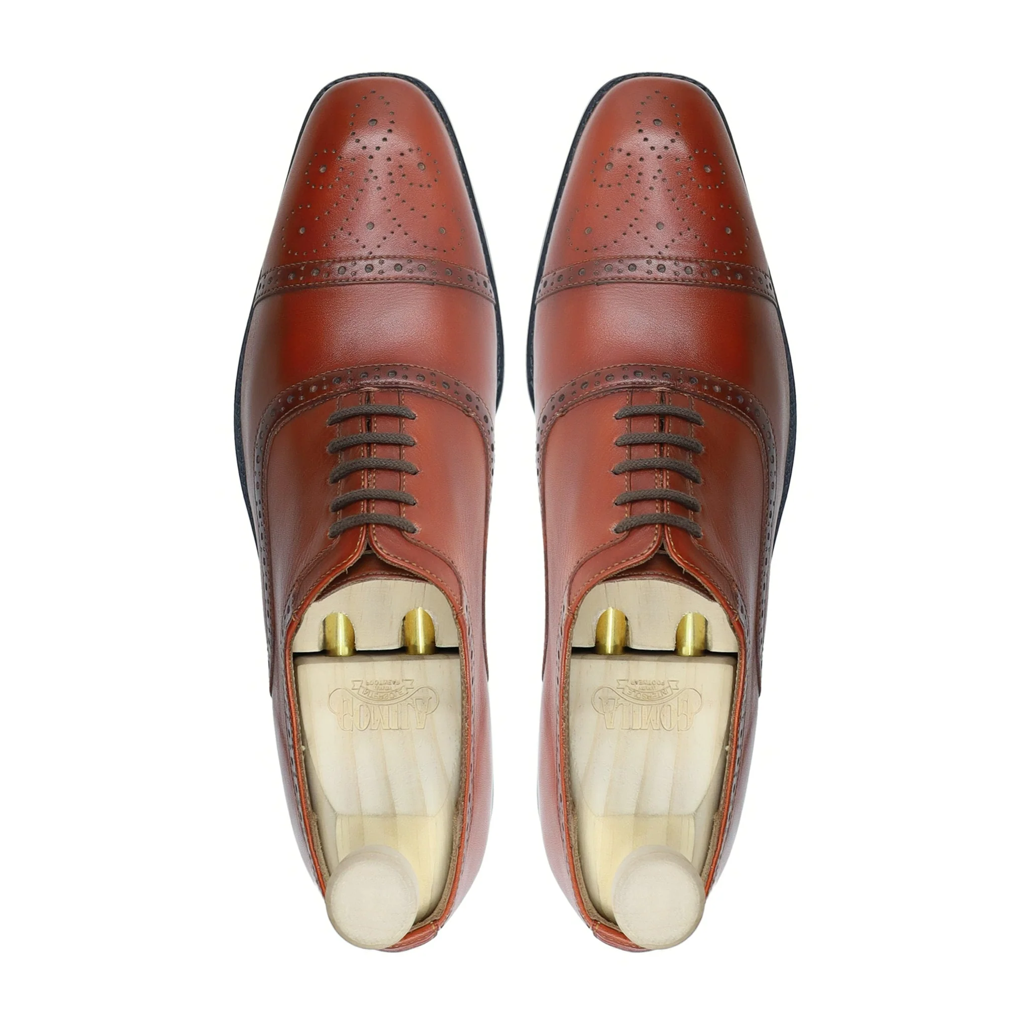 Thim - Men's Brown Calf Leather Oxford Shoe - Image 3
