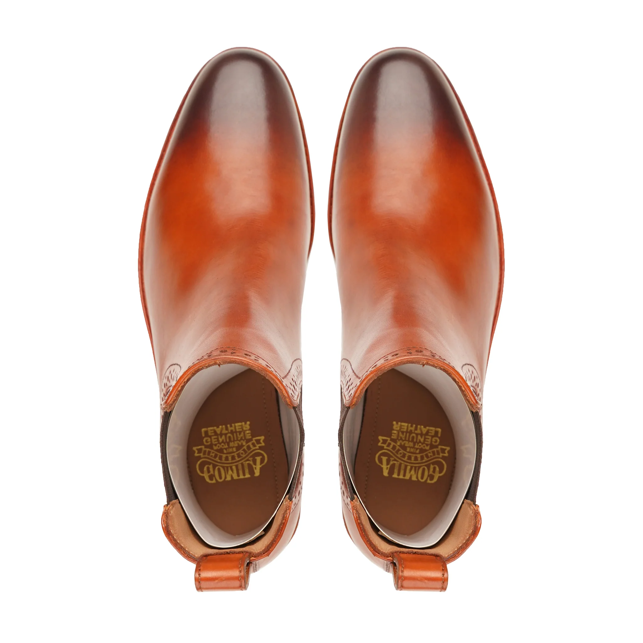 Torrye - Men's Burnished Tan Calf Leather Chelsea Boot - Image 3