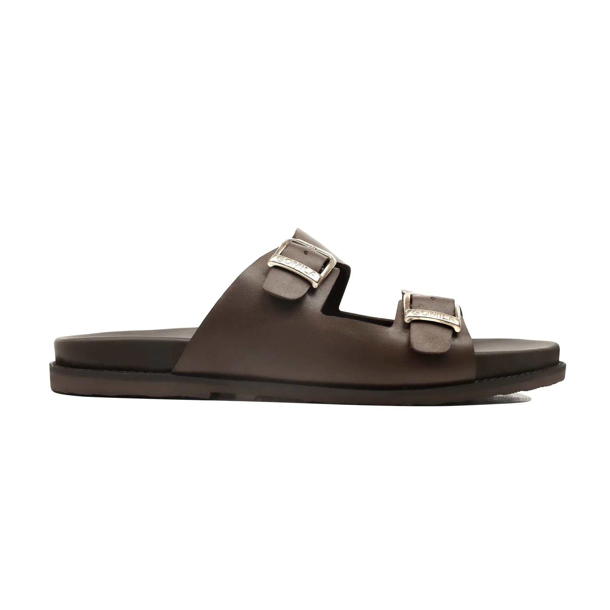 Trams - Men's Dark Brown Calf Leather Slipper - Image 2