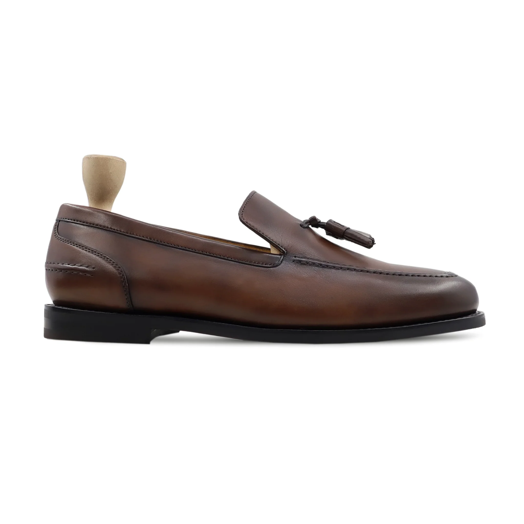 Tribov - Men's Brown Patina Calf Leather Loafer - Goodyear Welted - Image 2