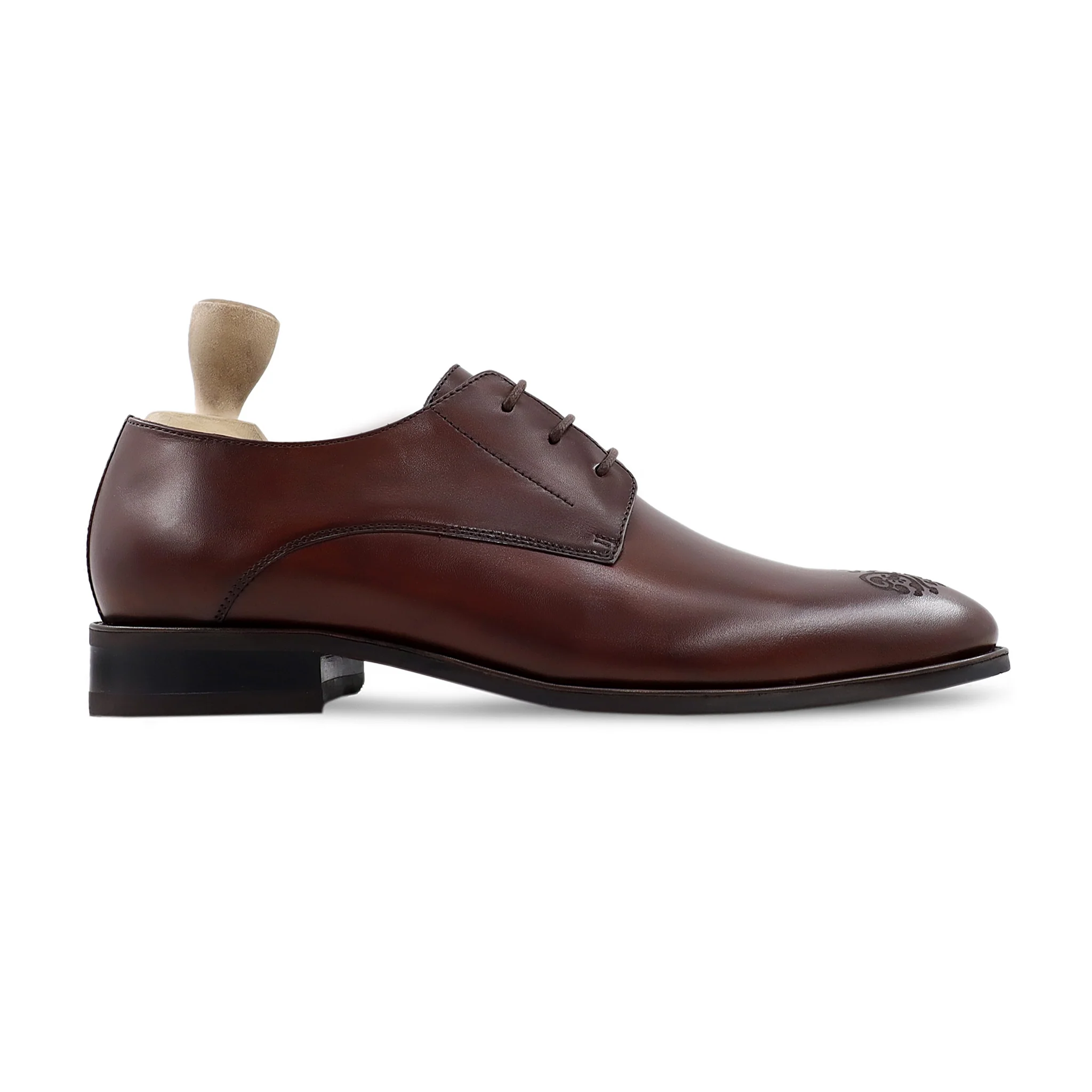 Turnhout - Men's Brown Calf Leather Derby Shoe - Image 2