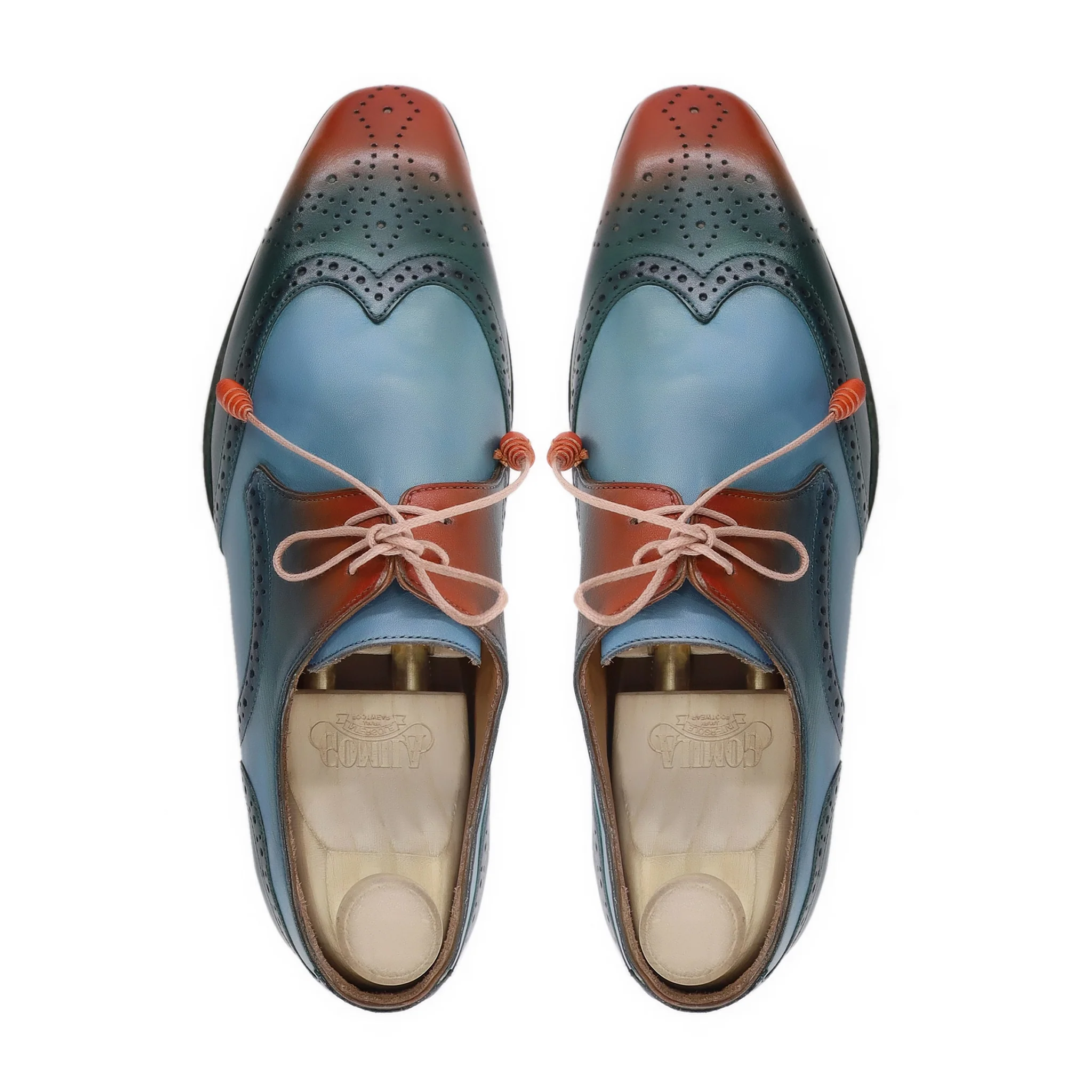 Torio - Men's Tricolor Calf Leather Derby Shoe - Goodyear Welted - Image 3