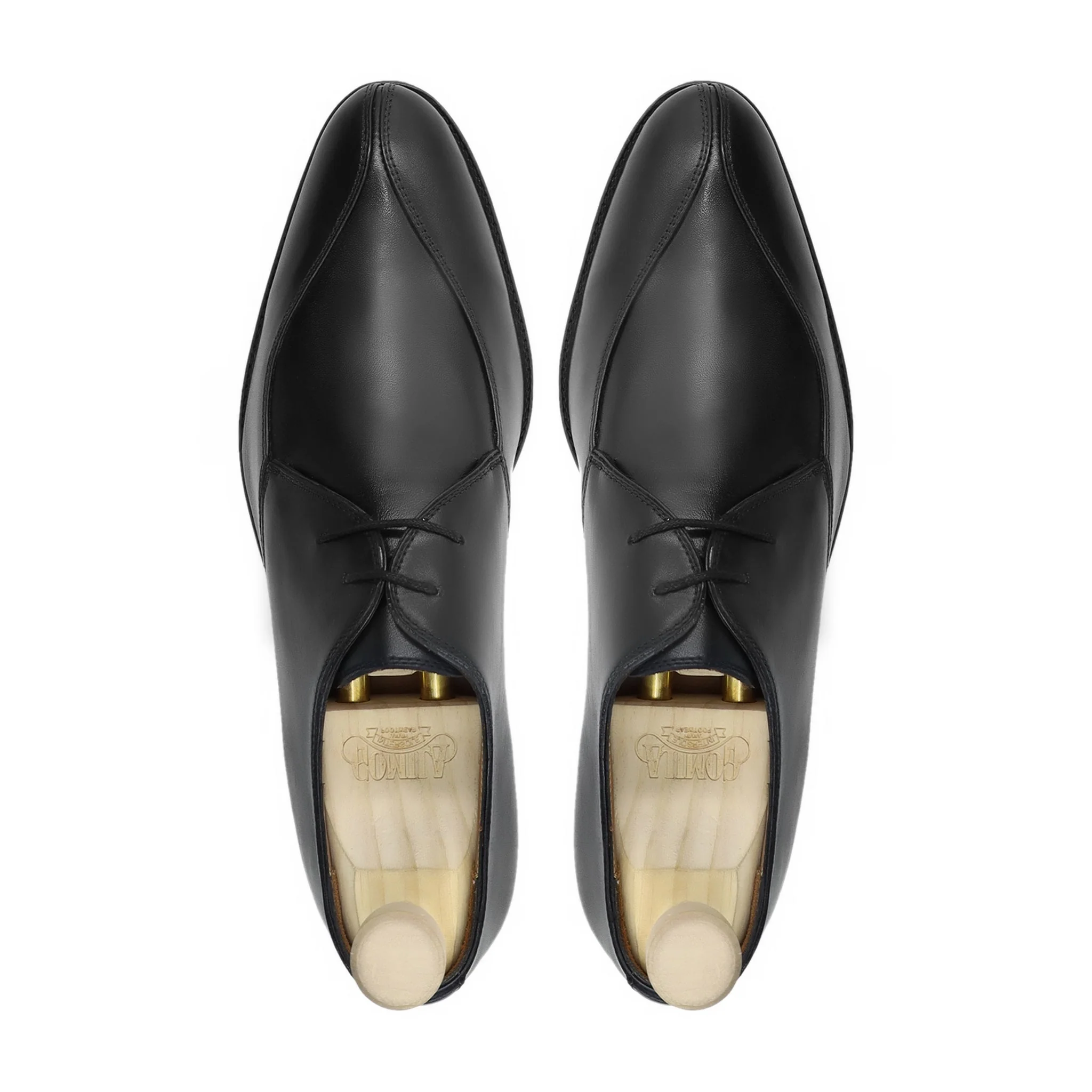 Vanak - Men's Black Calf Leather Derby Shoe - Image 3
