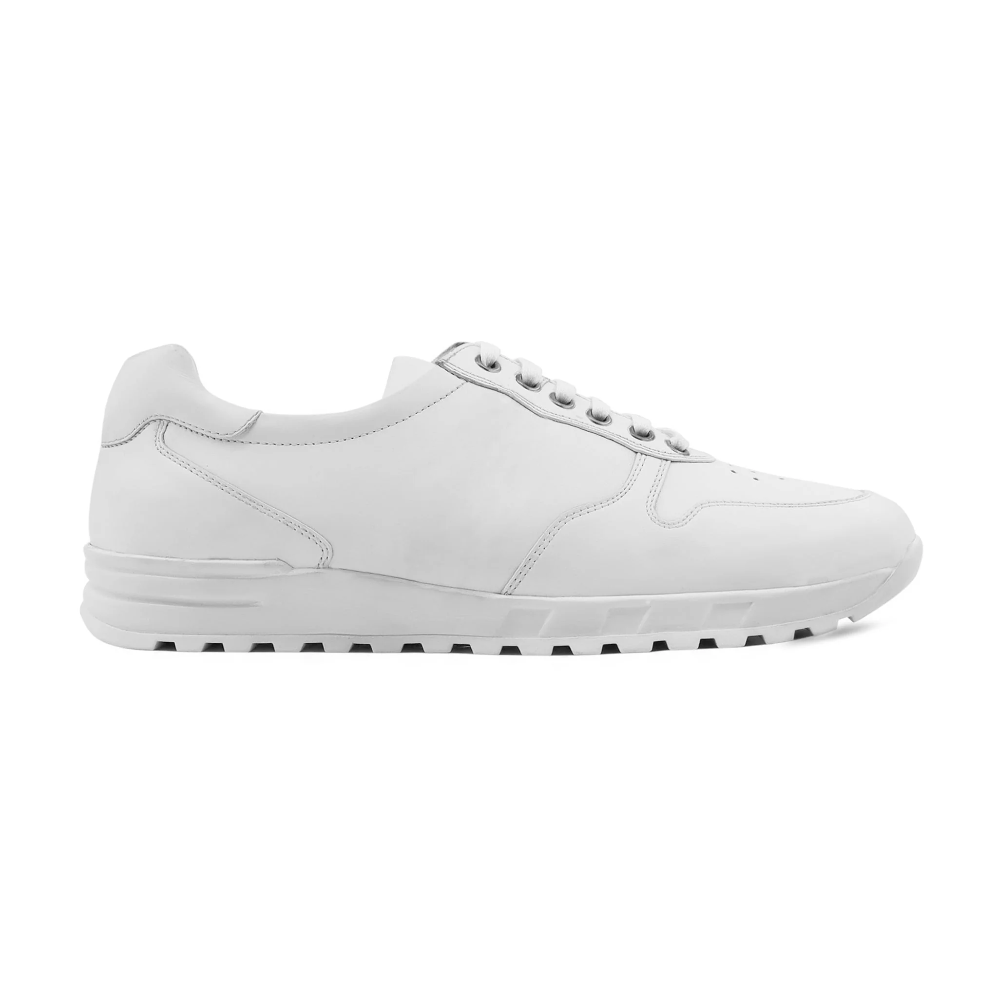 Fauna - Men's White Calf Leather Jogger - Image 2