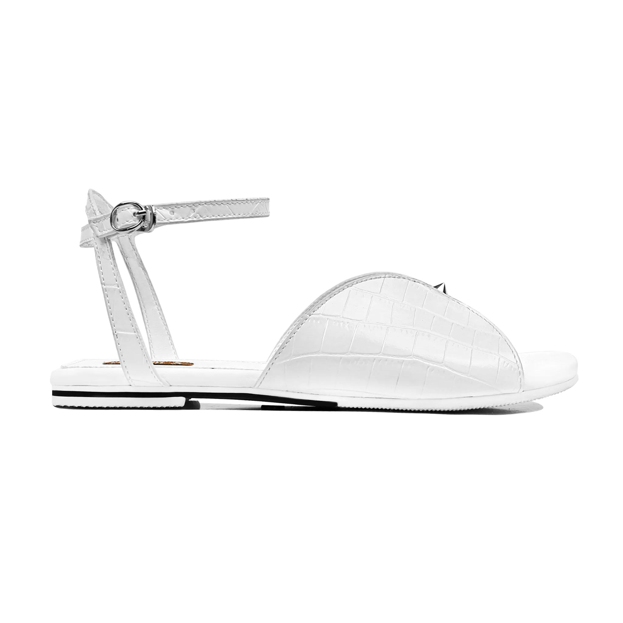 Voux - Women's White Strapped Sandal - Image 2