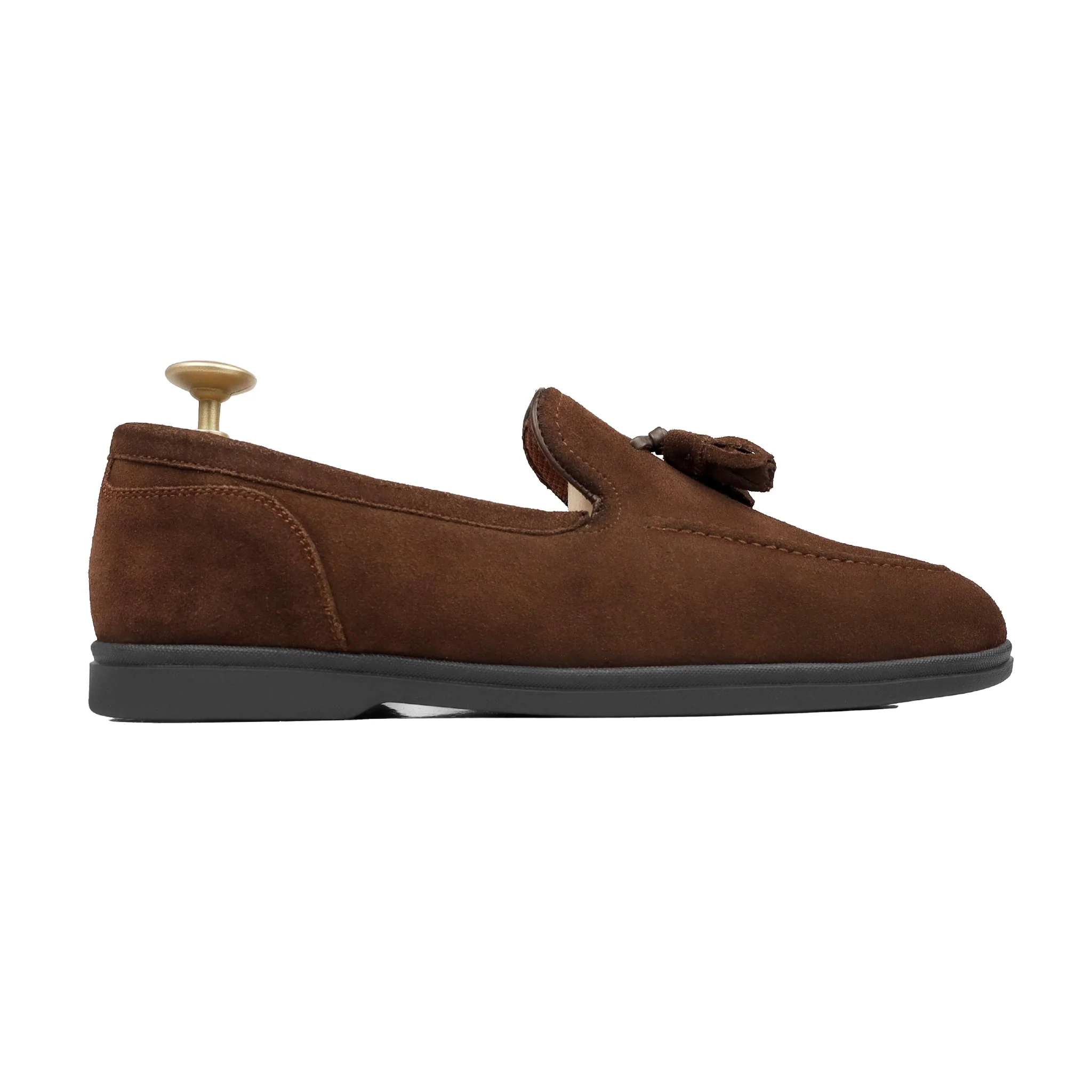 Walmer - Men's Dark Brown Suede Loafer - Image 2