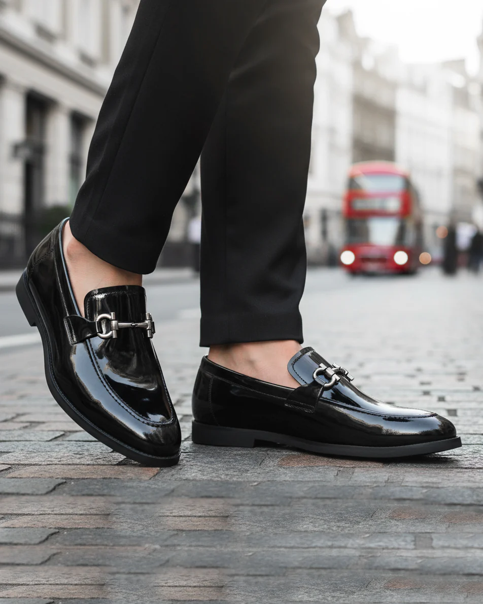 Washy - Men's Black Patent Leather Loafer - Image 6